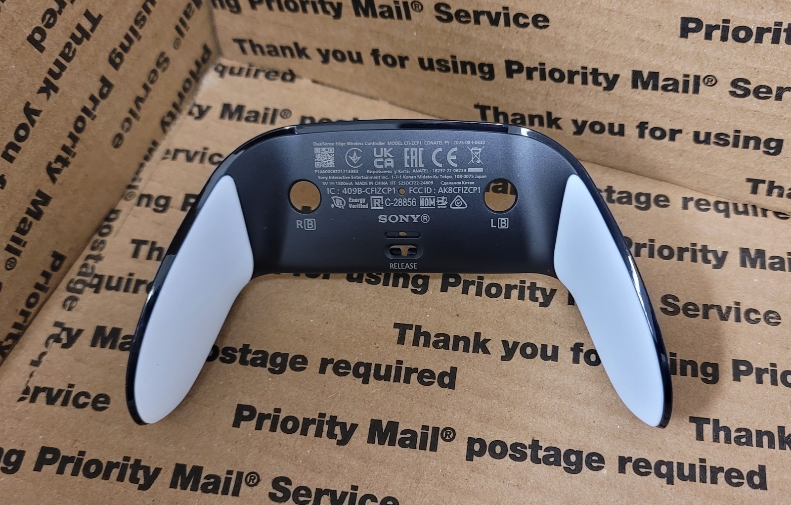 OEM Back Cover RUBBER GRIP PS5 DualSense Edge Controller Shell WHITE