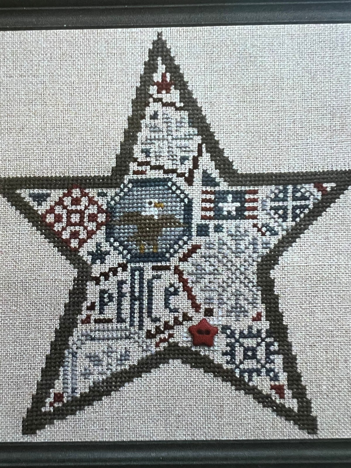 Bent Creek-Quaker Star chart & Button