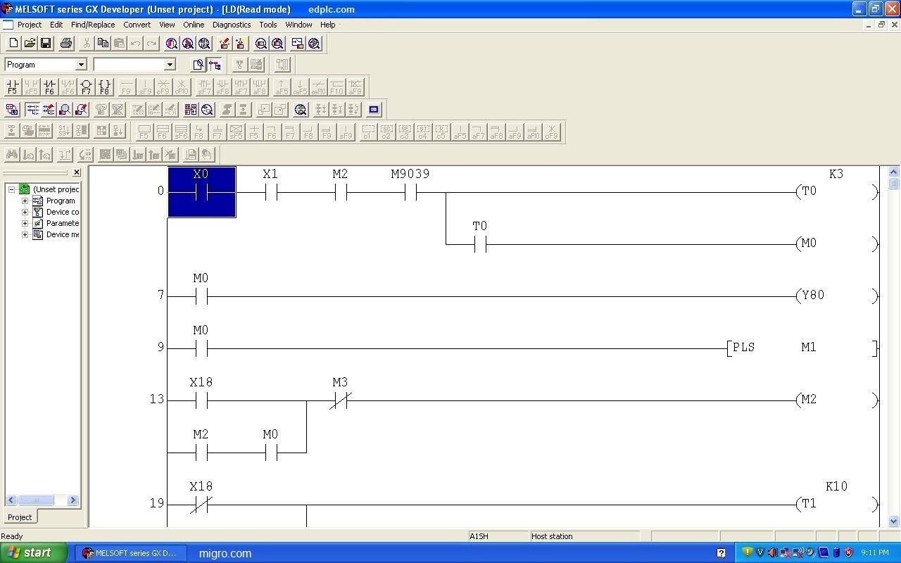 PLC Starter Kit Win 11 Ladder Logic Professional Programmable Controller. GX-DEV