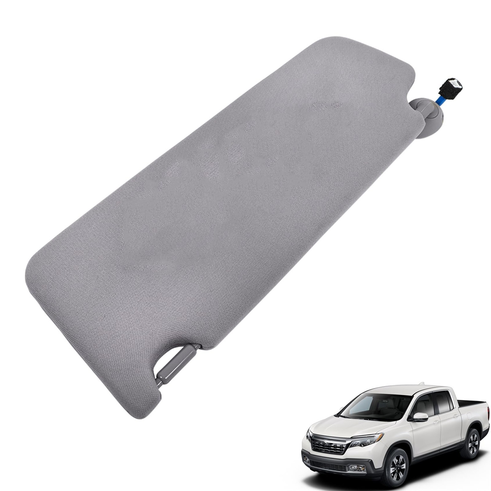 Sun Visor Shade Gray Passenger Right for Pilot Ridgeline 2017-2021