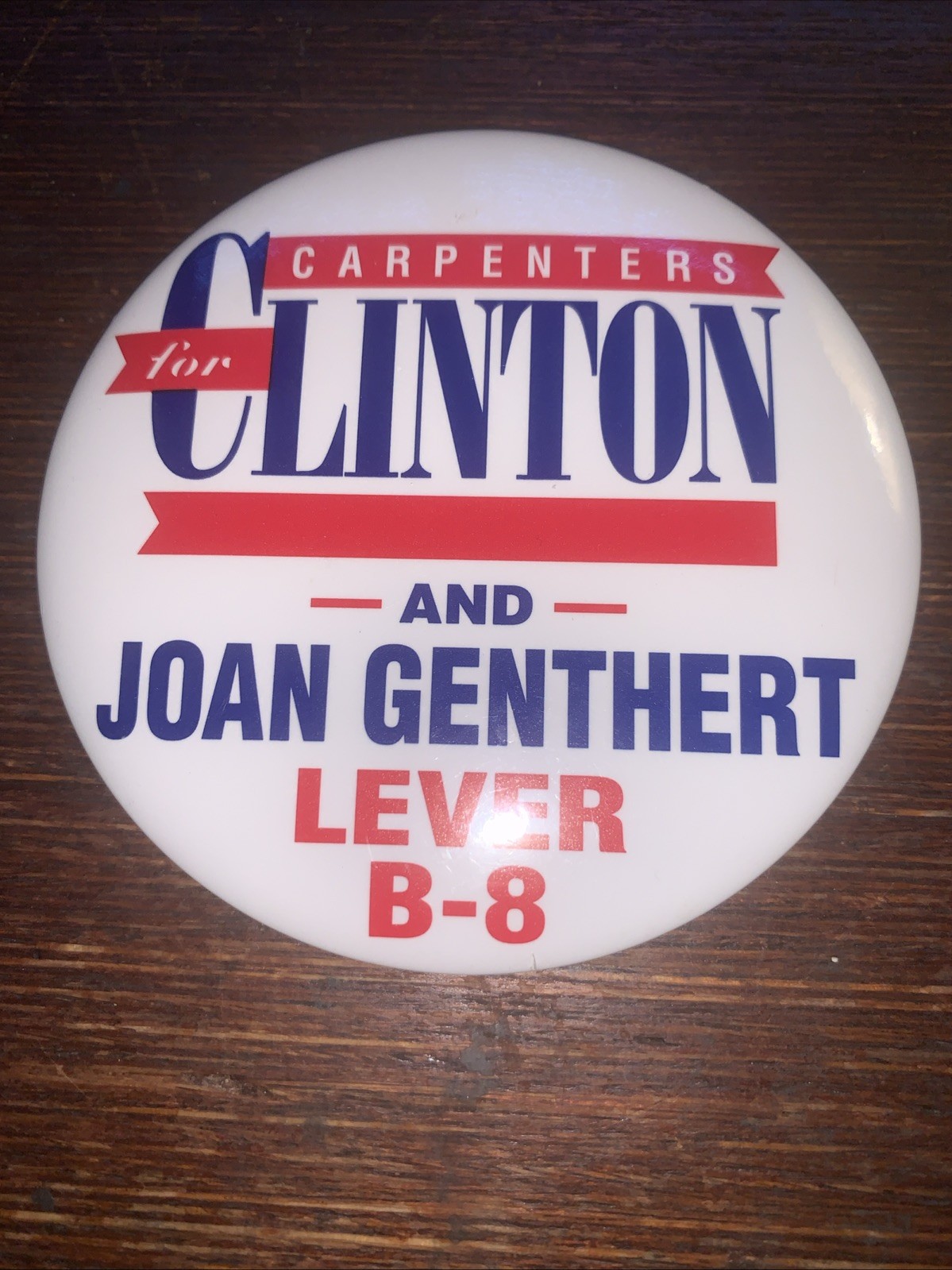 Carpenters for Clinton and Joan Genthert Lever B-8  3 1/2” Pennsylvania coattail