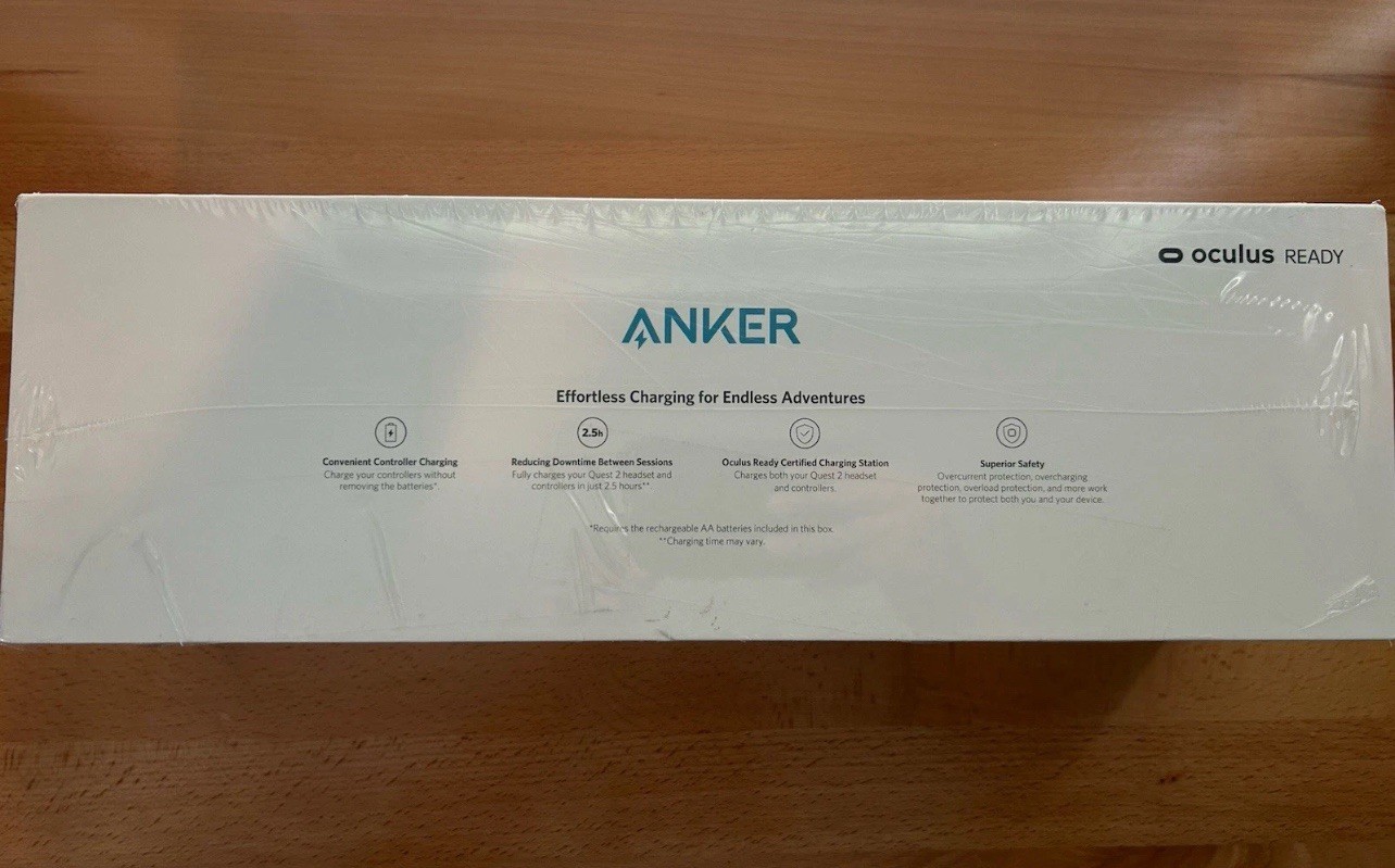 Anker Charging Dock for Oculus Quest 2 Headset & Controllers, White