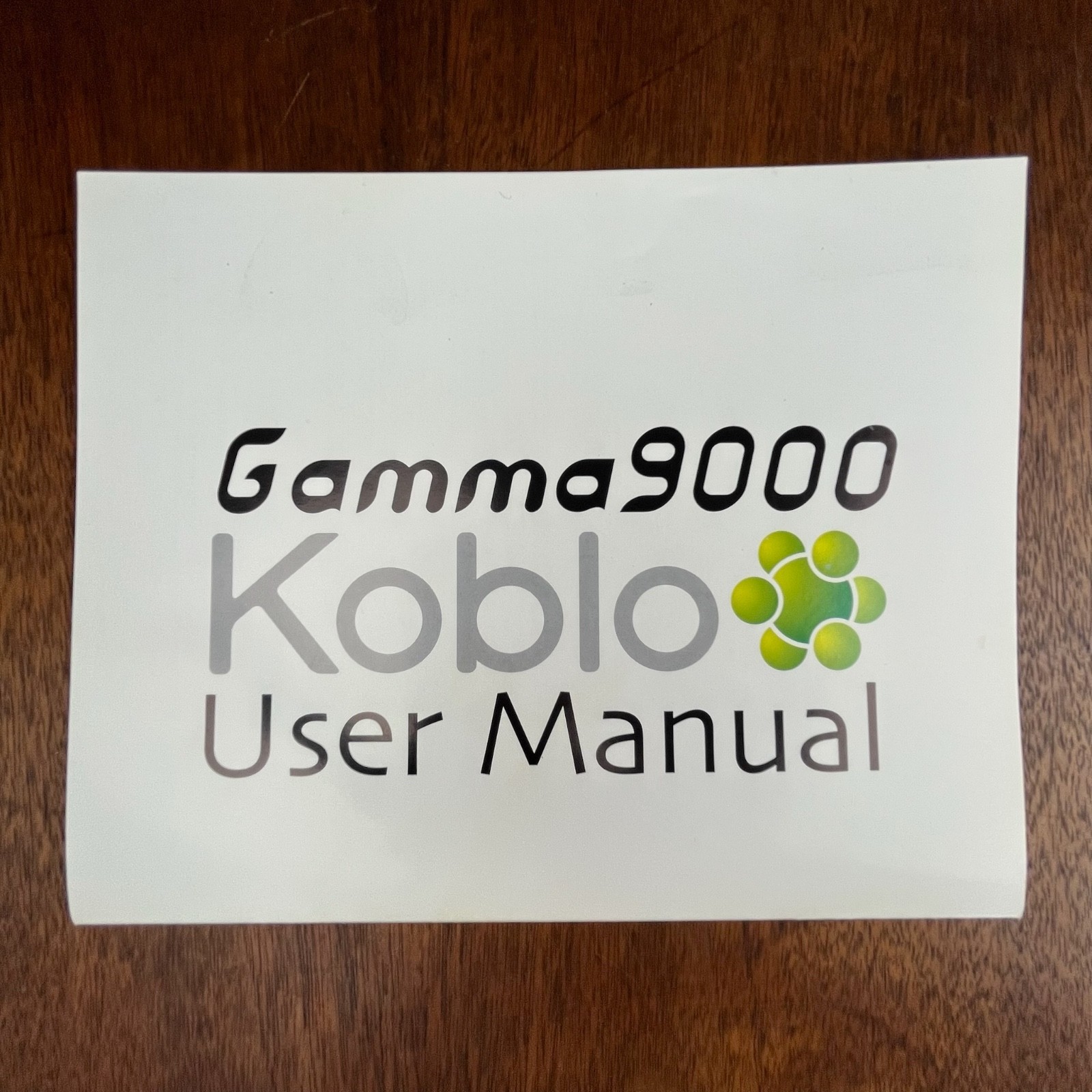 VINTAGE KOBLO GAMMA 9000 USER MANUAL