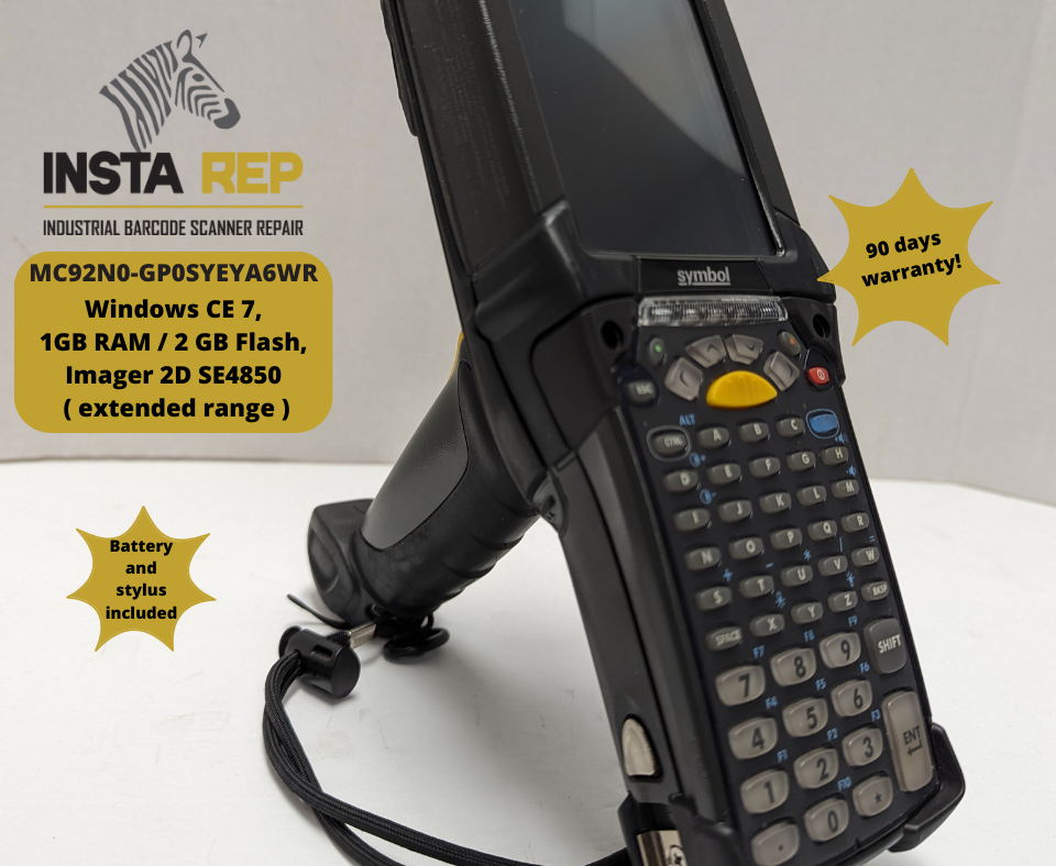 MC92N0-GP0SYEYA6WR, CE 7.0, High Memory, Ext. range imager SE4850
