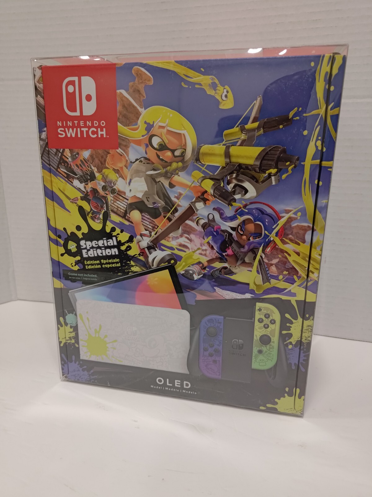 OLED Switch Console Box Protector & Display Case, Fits Zelda, Pokemon, Splatoon