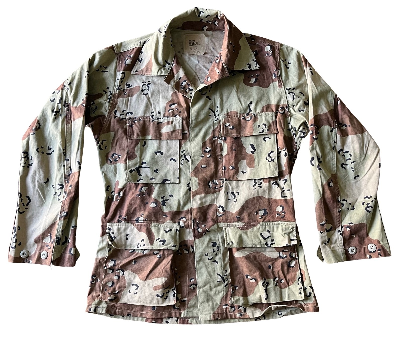 Oldgen USGI 6 Color Desert / Chocolate Chip Uniform Jacket BDU Size Small Reg