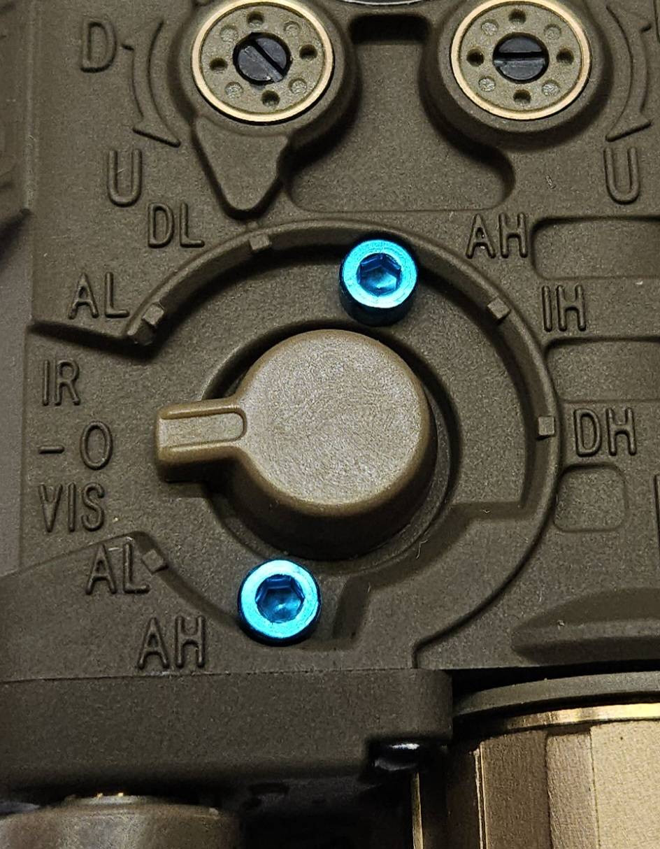 DLD, IS-EG, InvisibleSight & SomoGear NGAL Blue Safety Lockout Screws