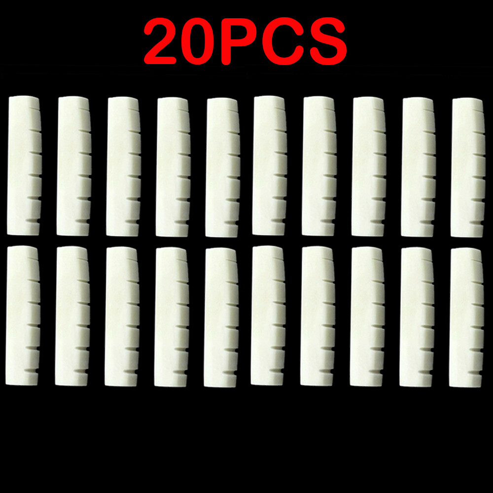 20PC Guitar Nut Bone Slotted 43MM For Gibson Les Paul Epiphone or Similar