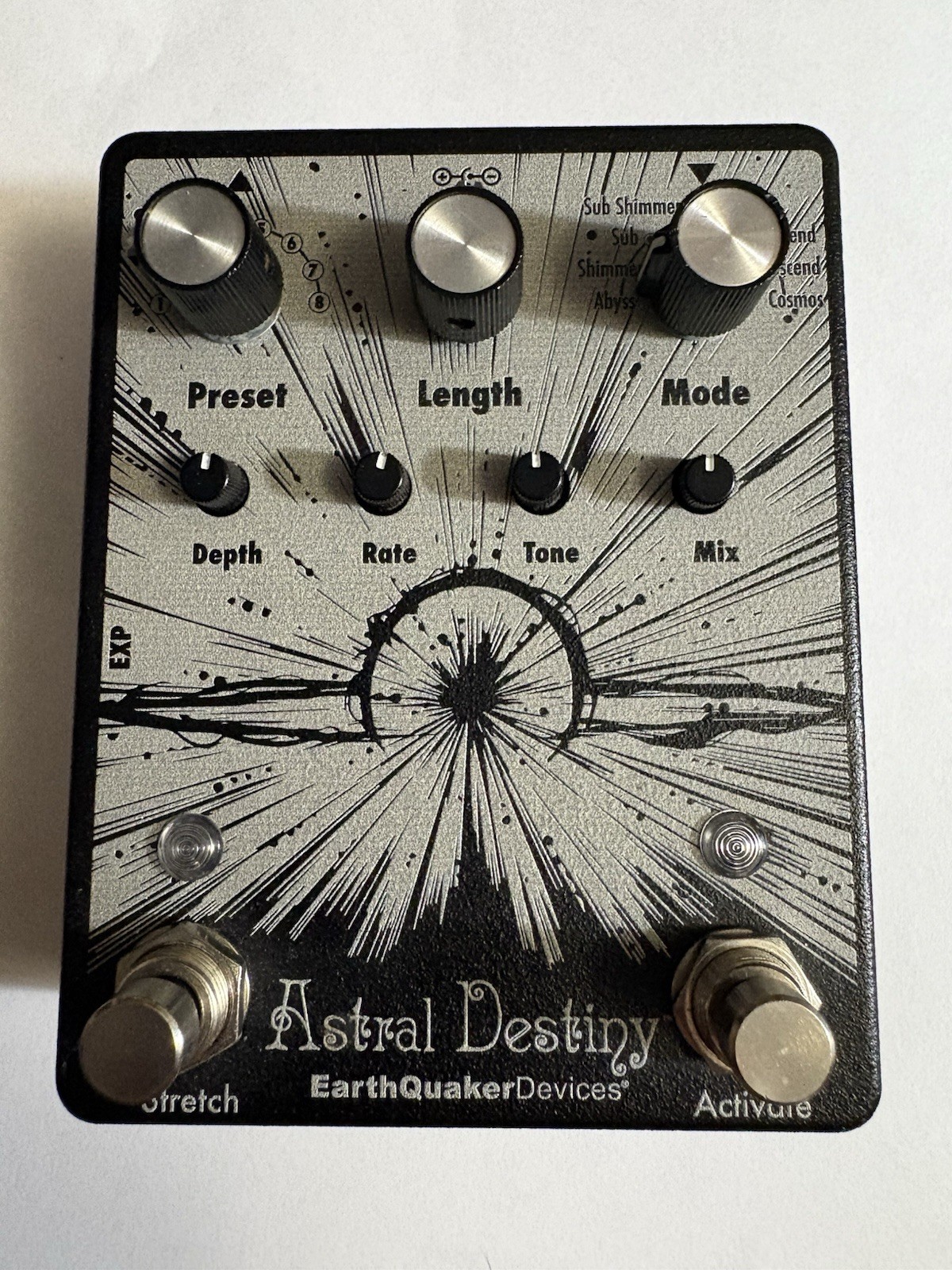 EarthQuaker Devices Astral Destiny Octal Octave Reverberation Odyssey - Black