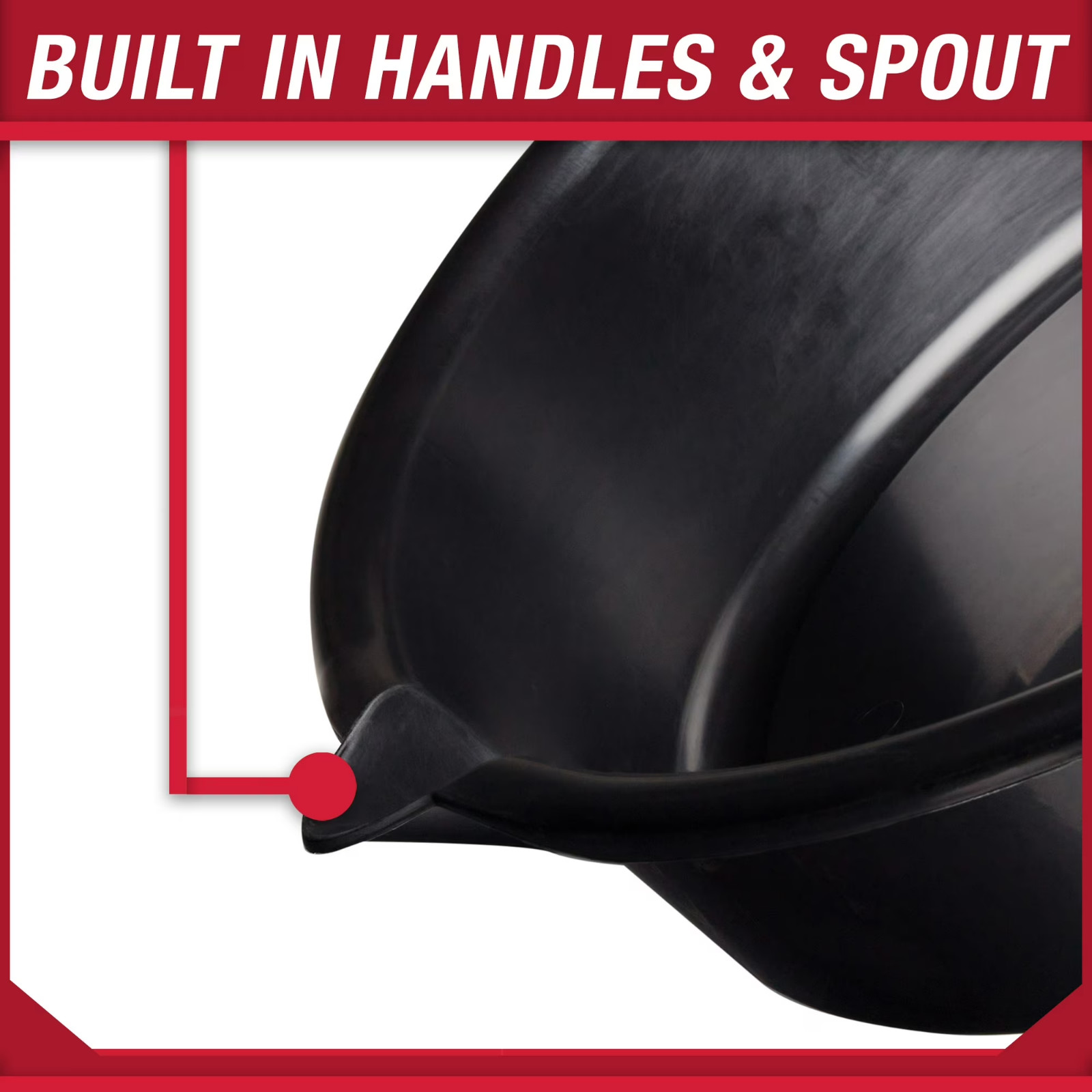 Hyper Tough 7 Quart Car Drain Pan with Integrated Scale and Spout