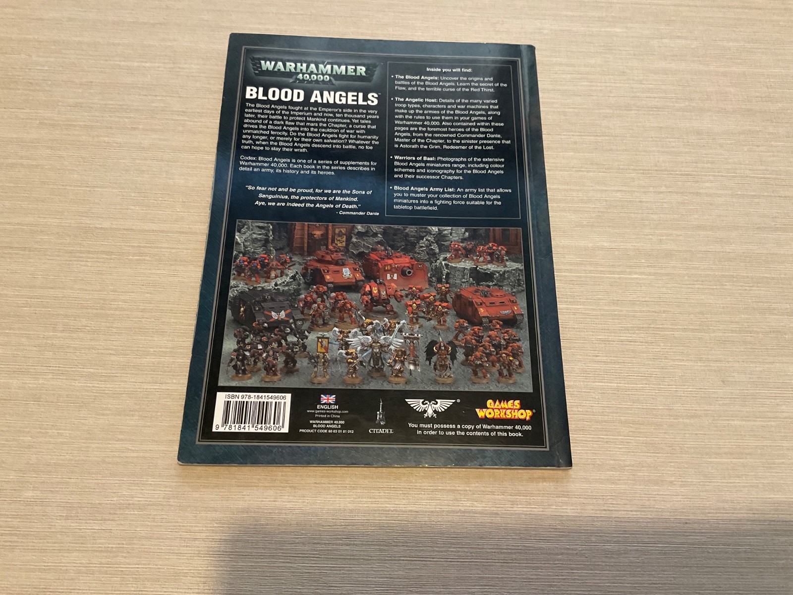 Warhammer 40k codex Blood Angels 2009