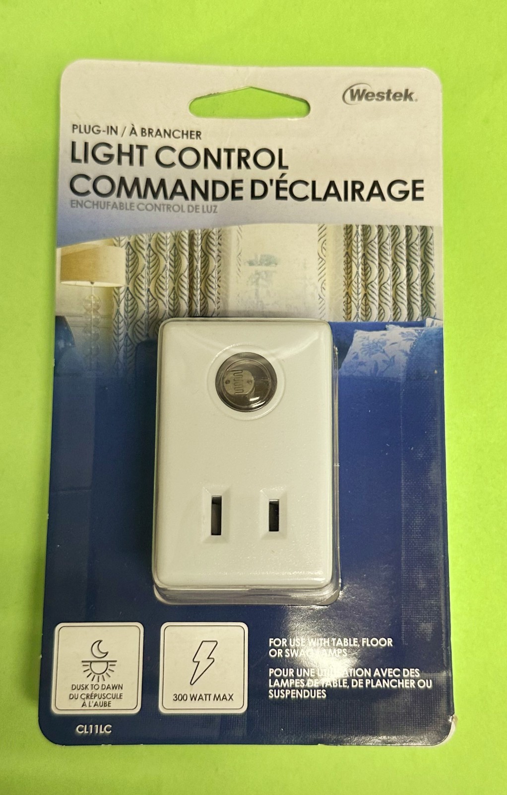 WESTEK CL11LC / CL11 Dusk To Dawn Light Control Plug In White