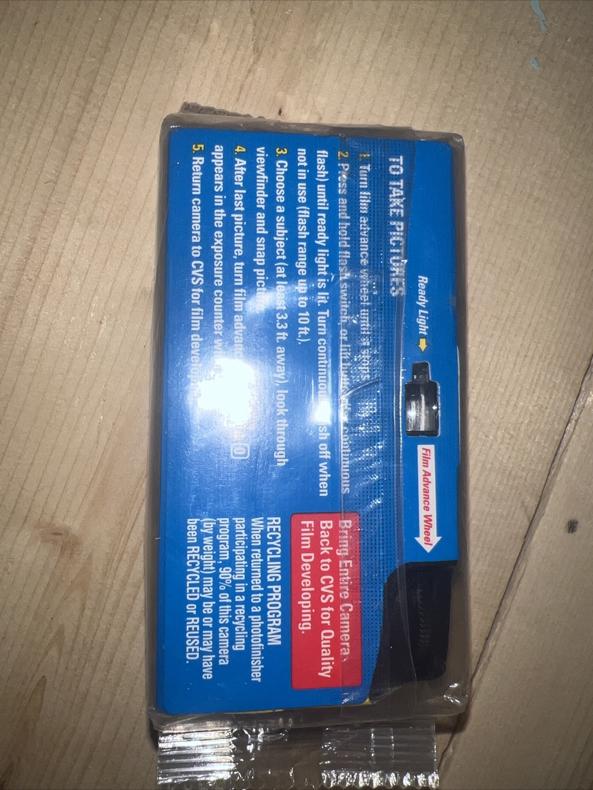 Vintage Disposable Camera CVS 35 mm In Original Plastic