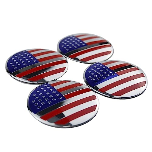 4X 56.5mm=2.24 inches American Flag Wheel Hub 2.23 inches(56mm) U.S. Flag