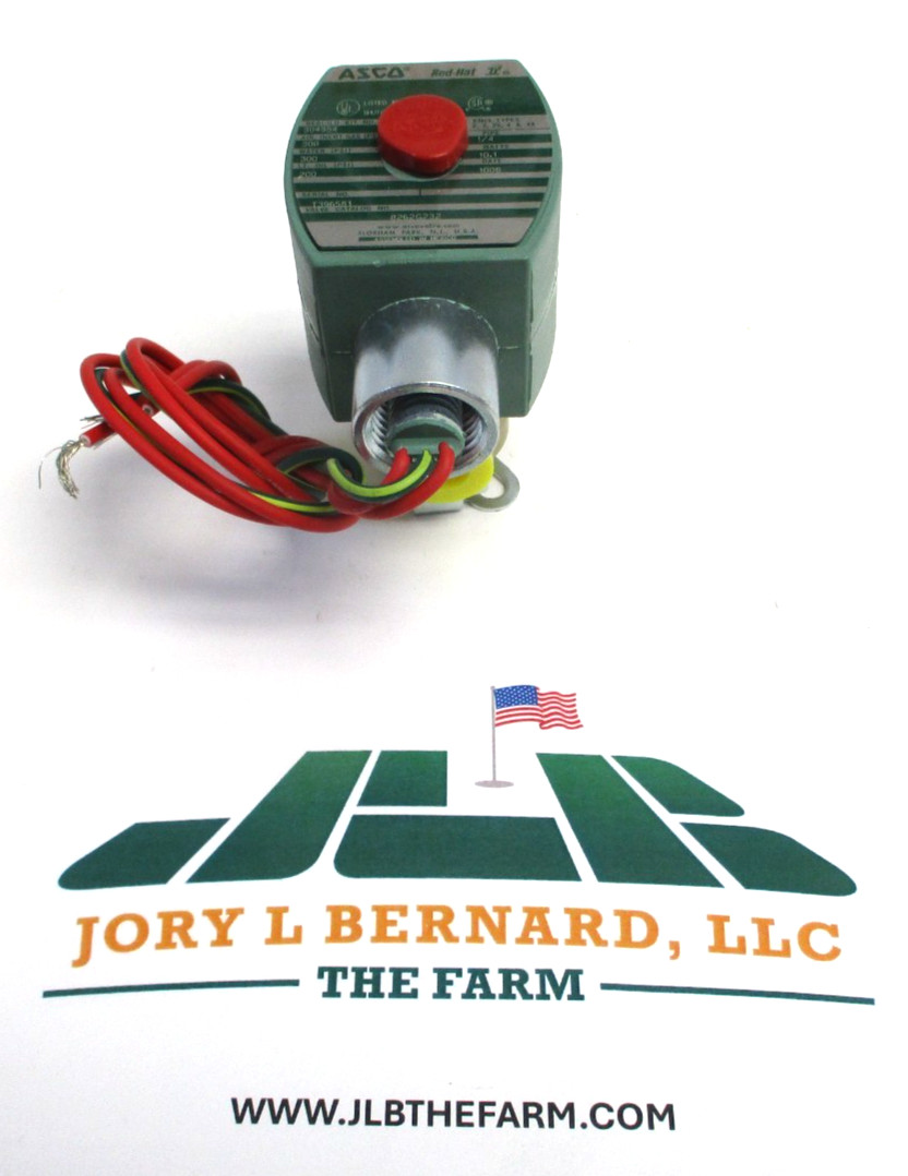 ASCO RED-HAT, 8262G232, 1/4" FNPT BRASS 2-WAY SOLENOID, 120/60, 110/50, SURPLUS