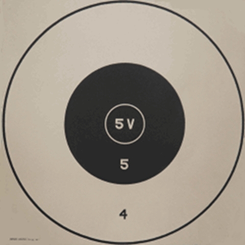 5-V Army-A "Able" 200/300 Yard Target, 24.5" x 24.5" (10 pack)