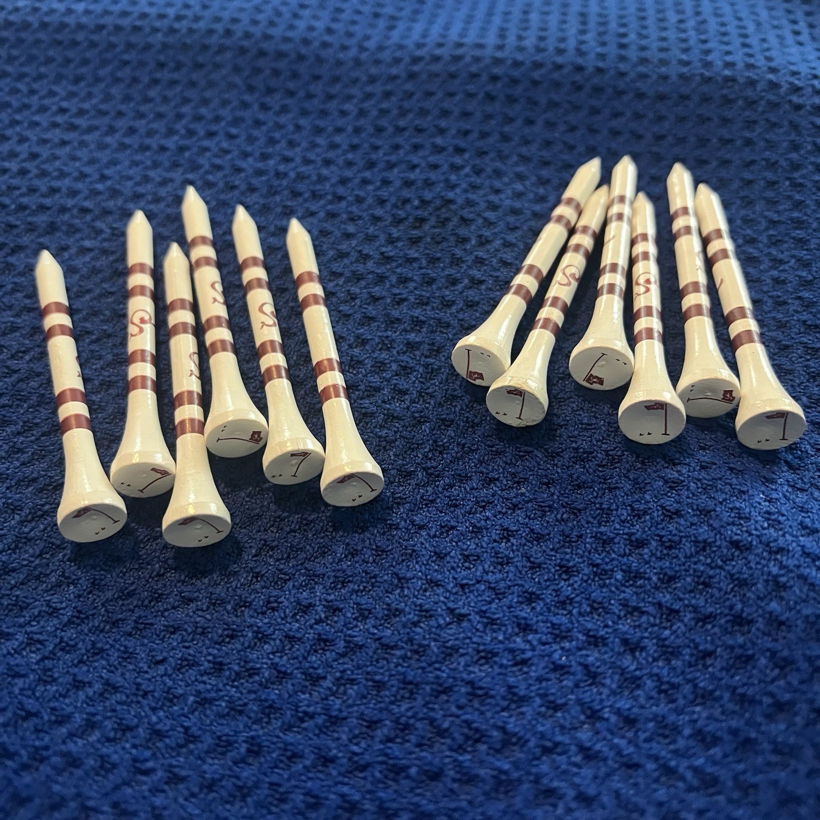 Stymie Logo Golf Tees 12 Count White Red