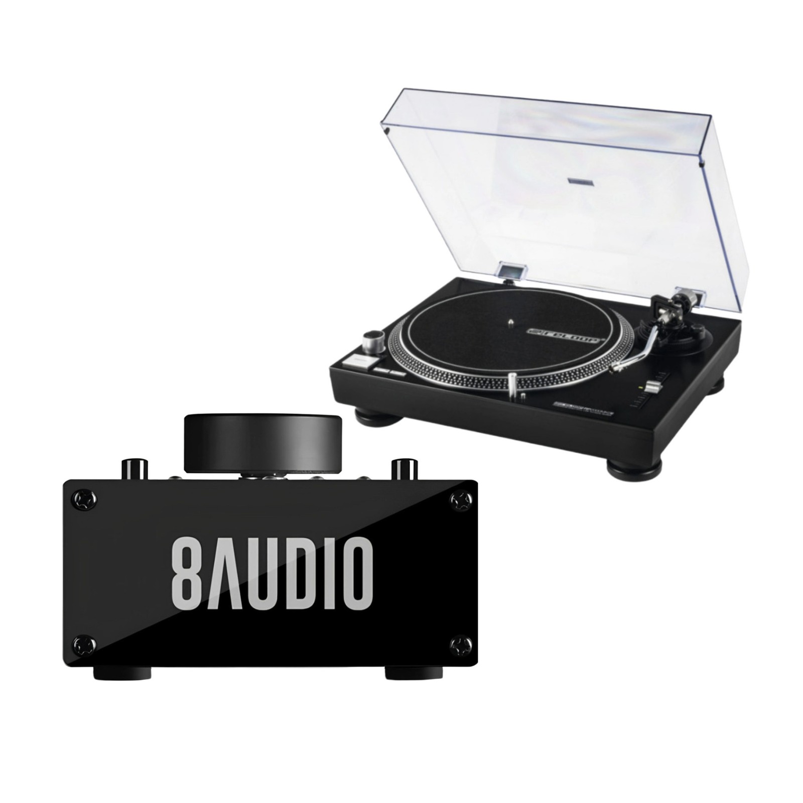 Reloop RP2000 Professional Direct Drive USB Turntable with Amplifier System