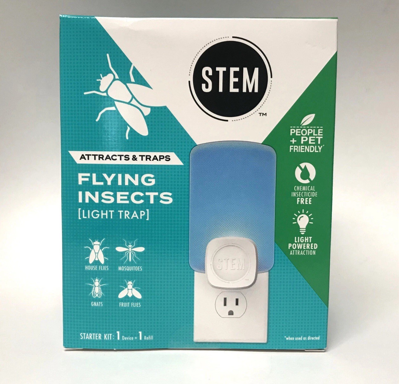 STEM Flying Insects Light Trap Starter Kit 1 Device + 1 Refill Cartridges Pack