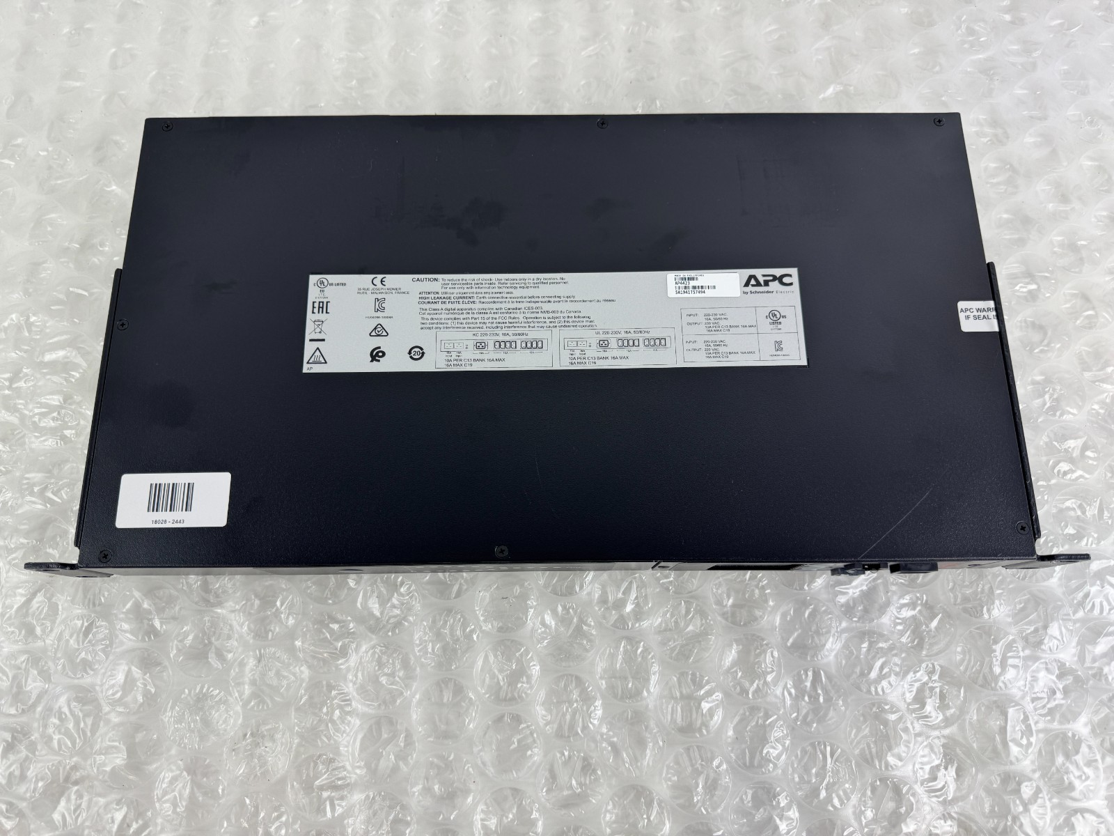 APC AP4423 Automatic Transfer Switch
