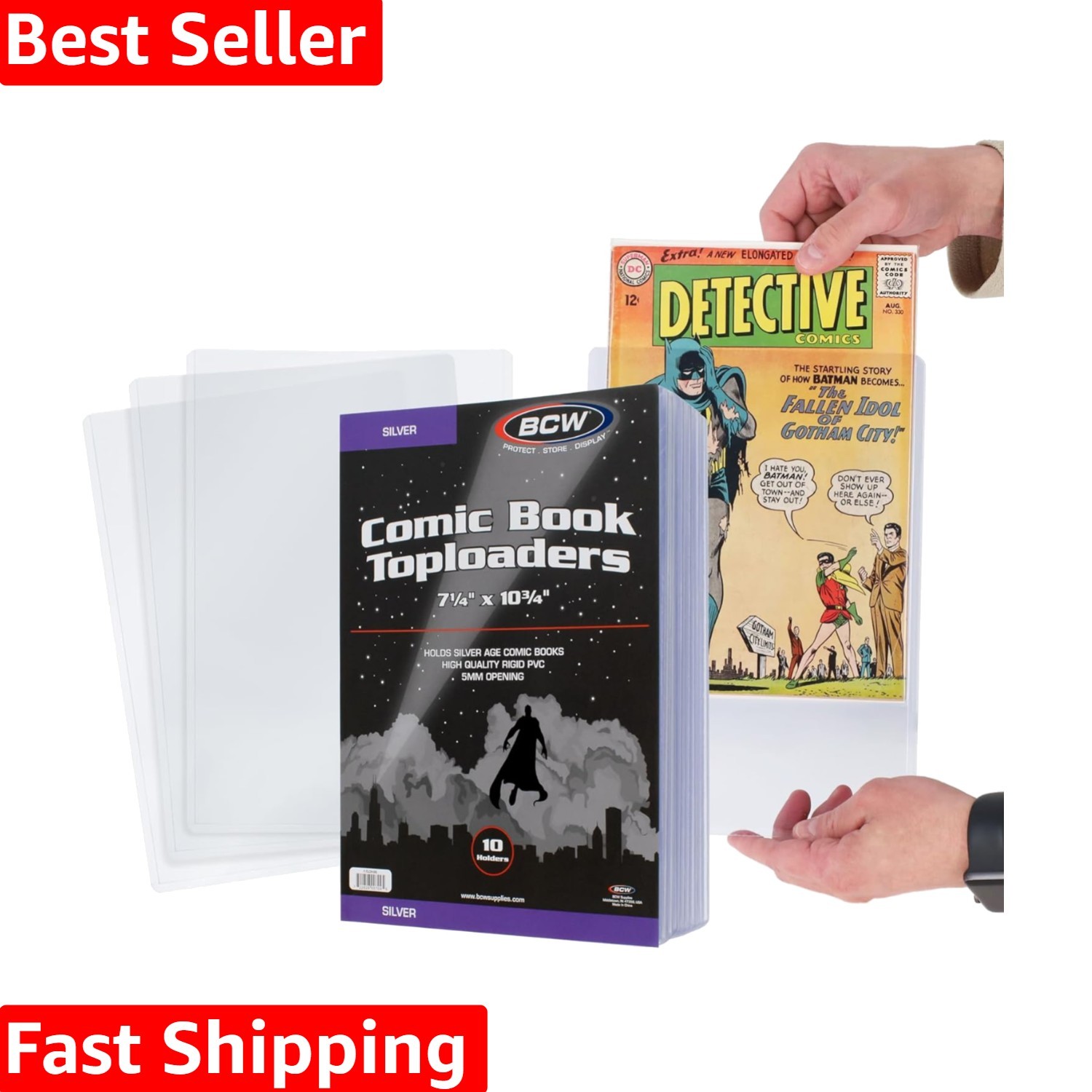 Durable Clear Comic Book Toploaders 20 Pack - Preserve Your Silver Age Treasures