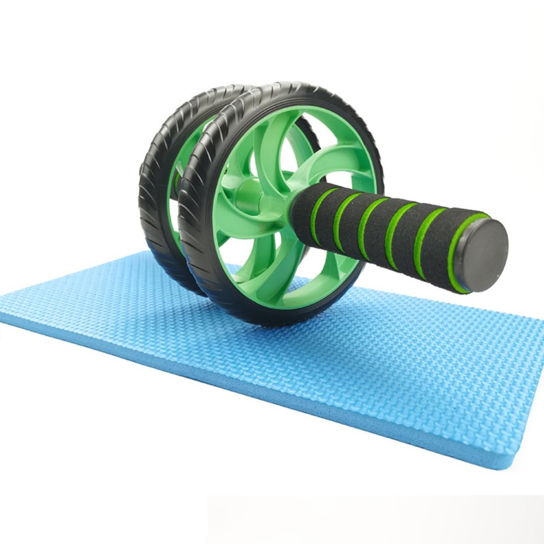 Abdominal Roller Wheels Ab Trainer with Knee Pad Core Workout Exercise Muscle...