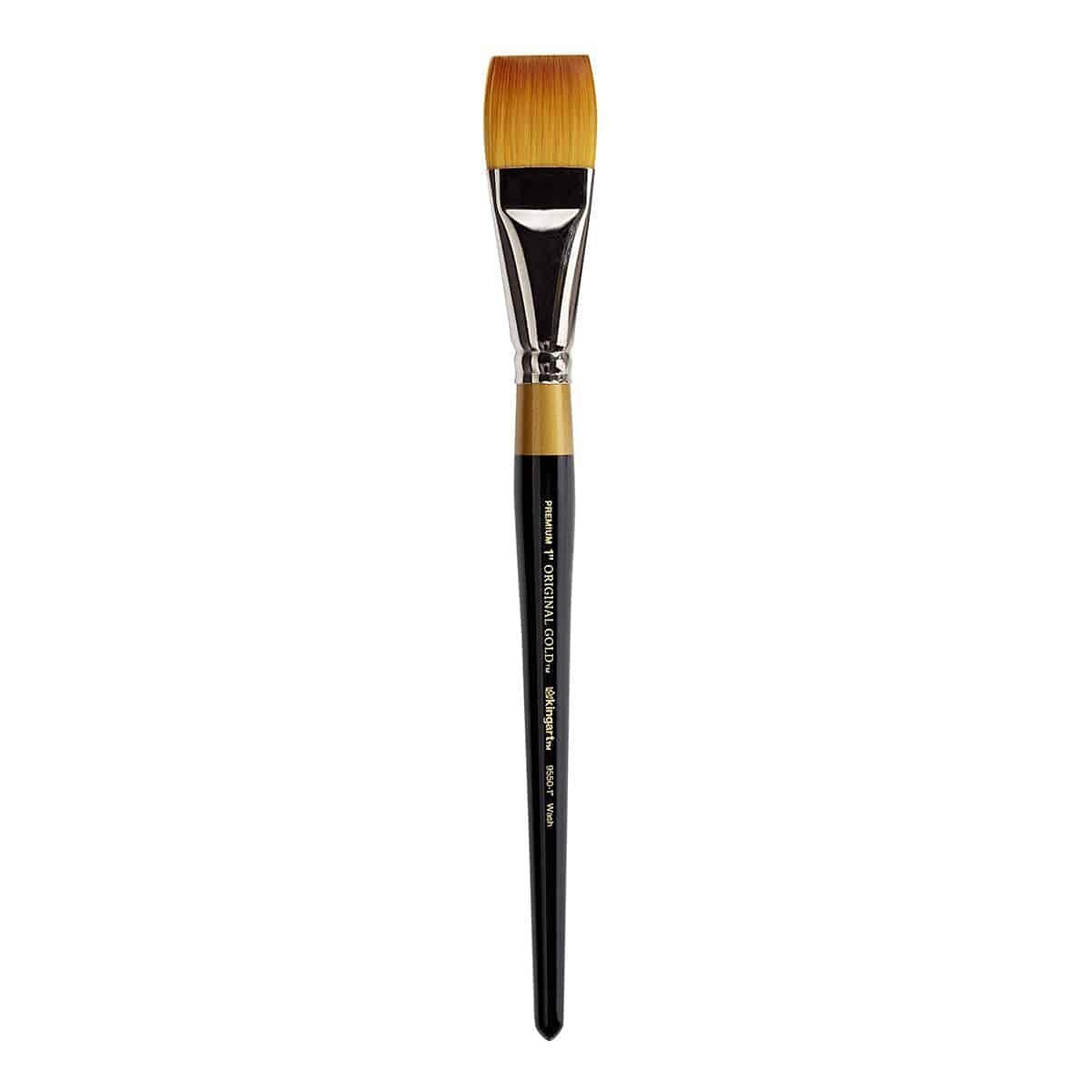 KingArt Original Gold 9550 Series , Premium Artist Brush, Golden TAKLON WASH