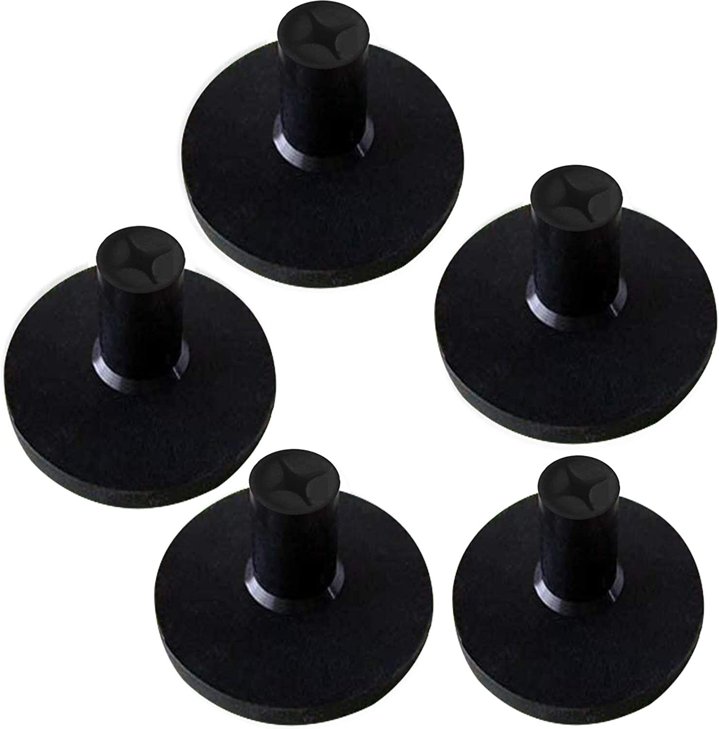 Golf Tees Rubber Driving Range Mat Holder Value 5 Pack Size 1.5" 2"