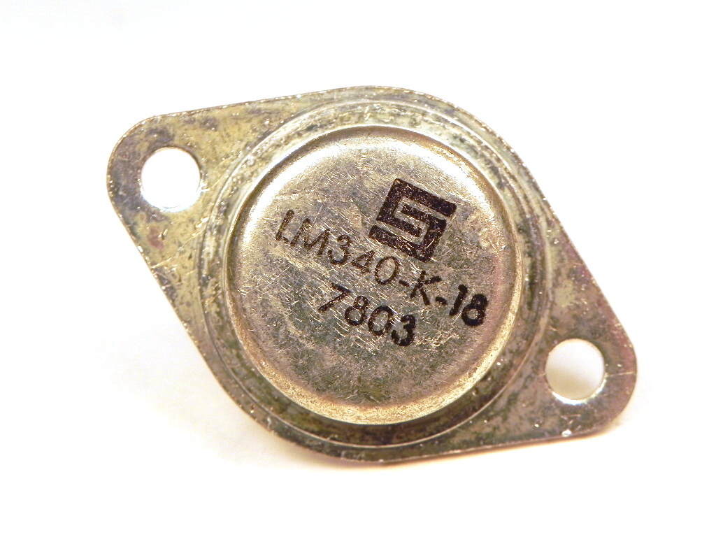 National Semiconductor LM340K-18 3-Terminal Positive Regulator, 1A, 18V TO-3