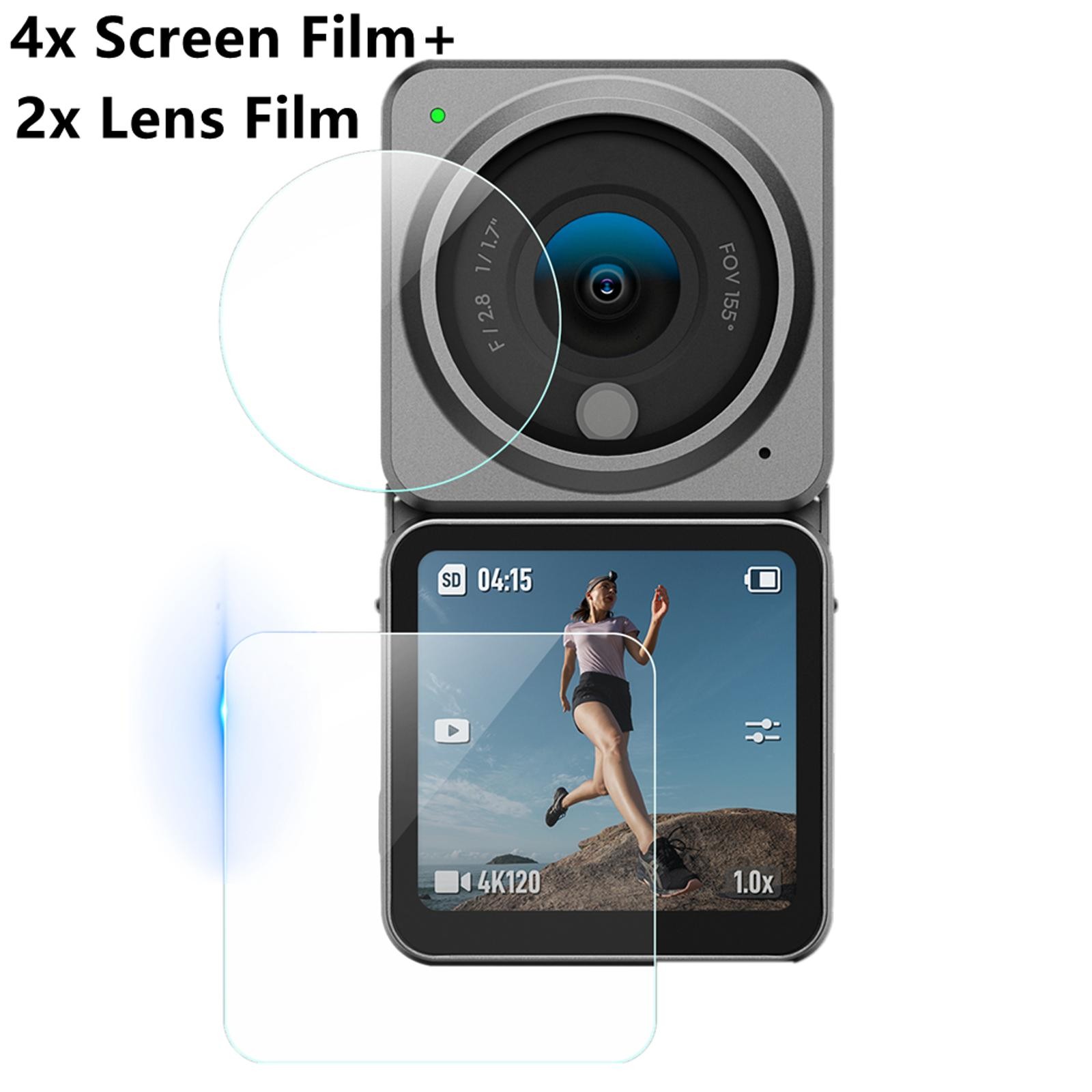9H Screen Protector HD Anti Explosion Tempere Glass Film for DJI Action 2 Camera
