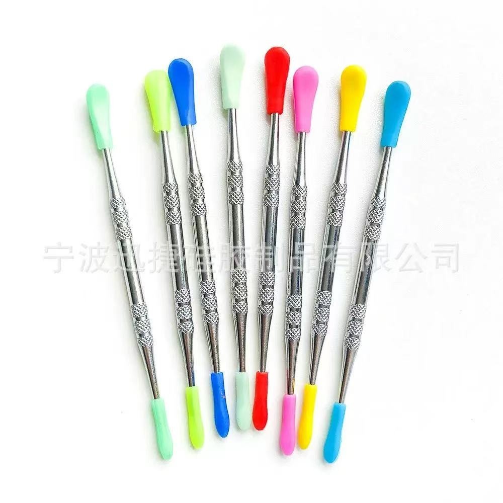 2Pcs Wax Carving Tool Silicone Scrap Tool Stainless Steel