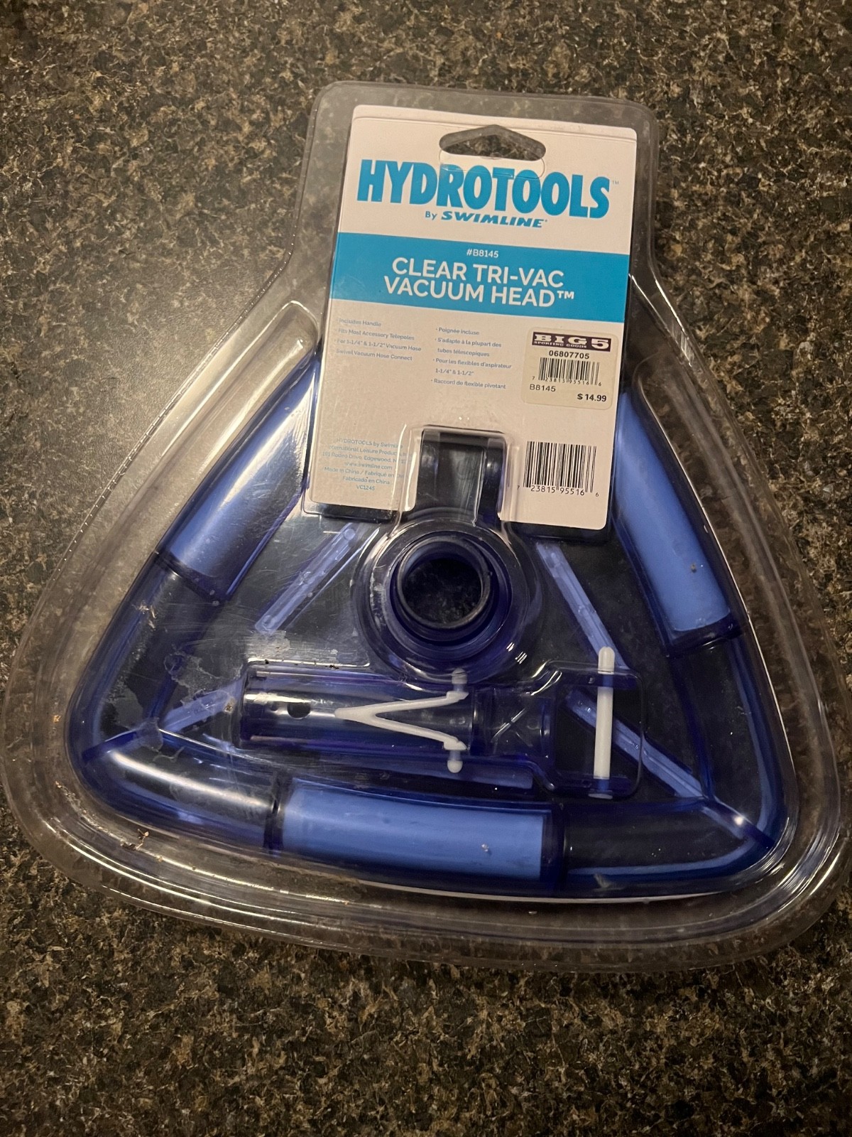 Hydrotools By Swimline Clear Tri-Vac Vacuum Head