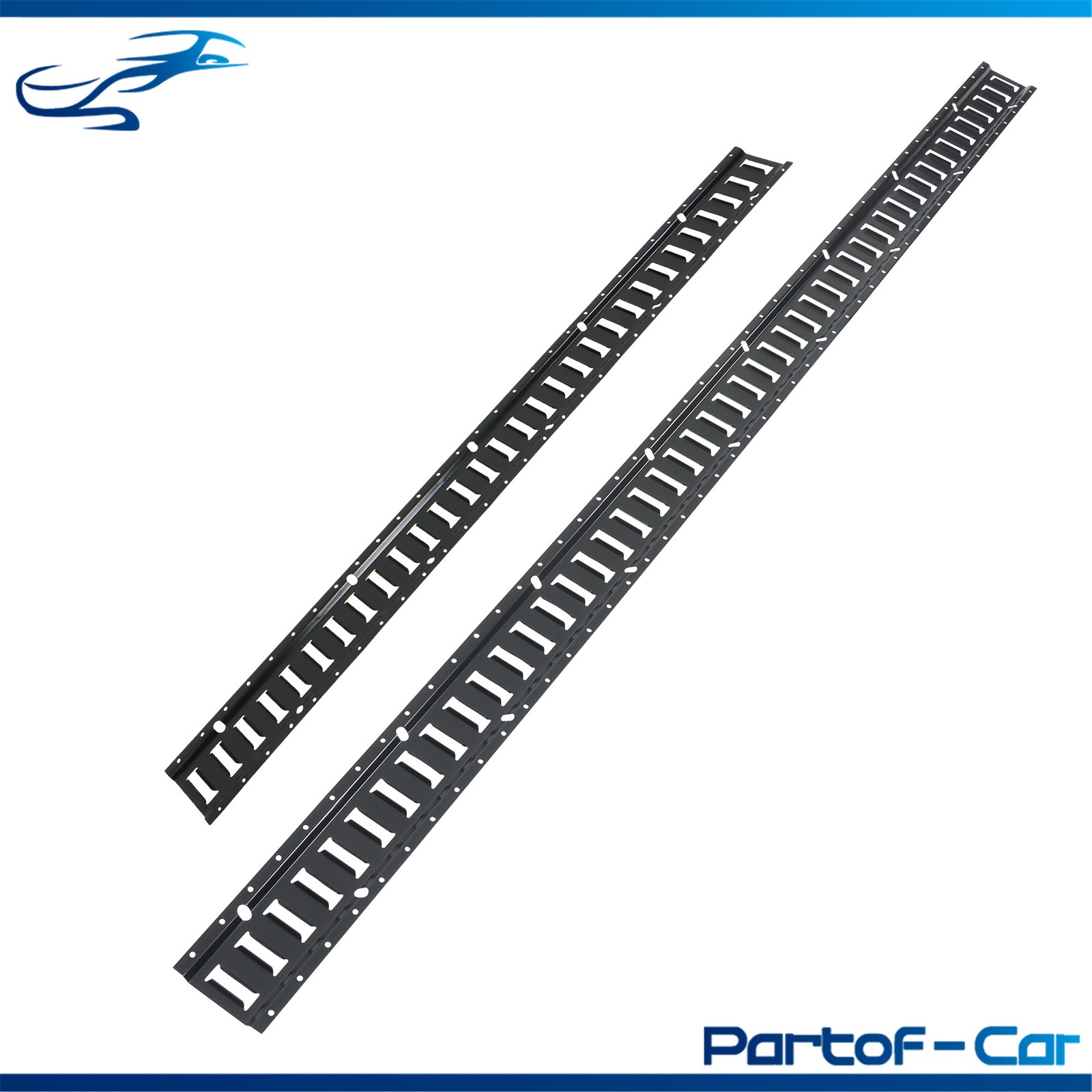 41 Kit 4× 5' & 4× 8’ E Track Tie Down System Black W/ Various Rails And Hardware