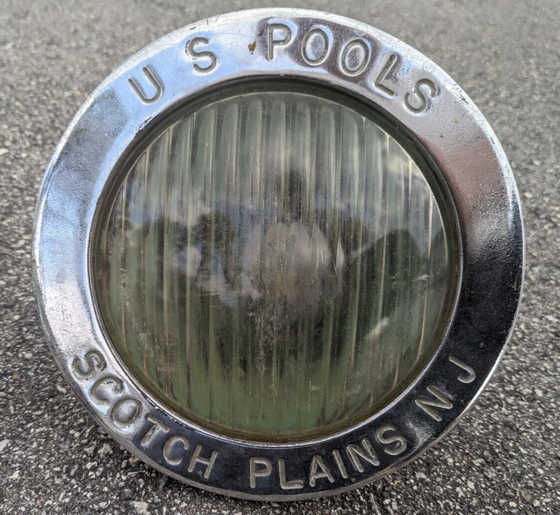 Vintage US Pools Scotch Plains N.J. Swimming Pool Lamp As Is Parts / Repair