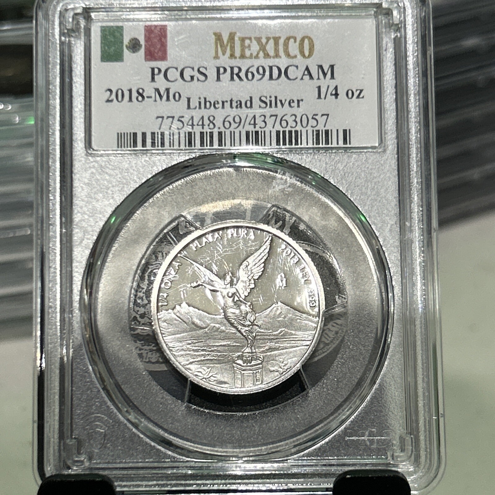 2018-MO Mexico Libertad PR69DCAM PCGS Under 200 Graded Currently 1/4 Oz