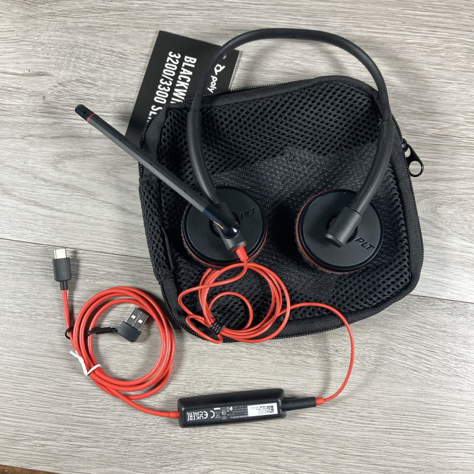 Plantronics Headphones PLT Blackwire USB-C Dual C3225T Headset