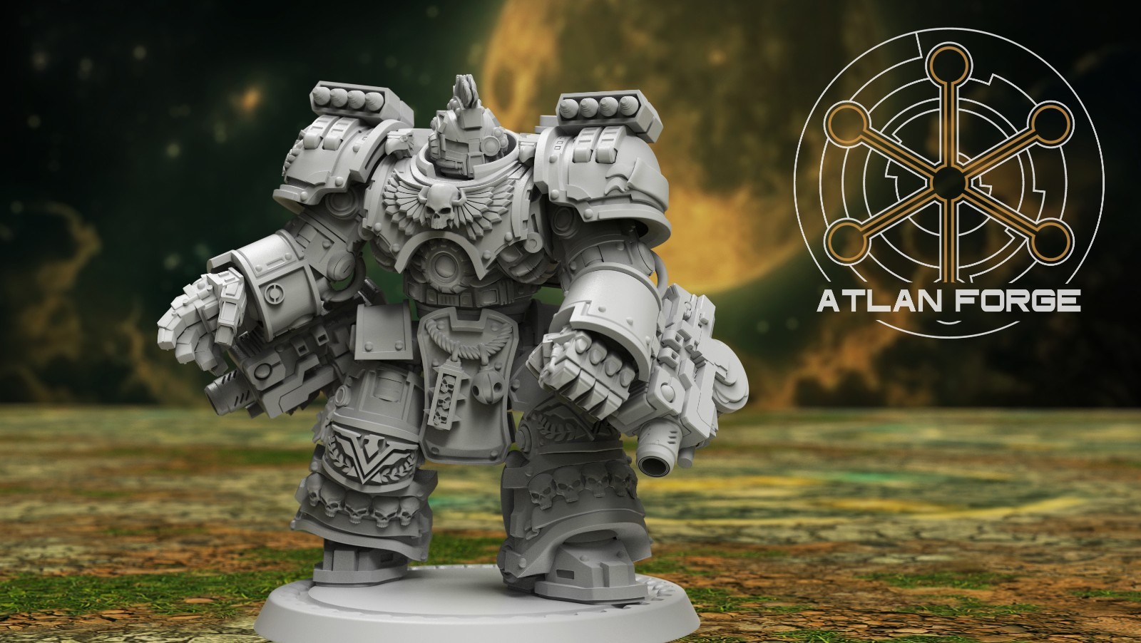 Angelic Warhulks (Atlan Forge/Tabletop Game Miniatures/Compatible w/ 40K)