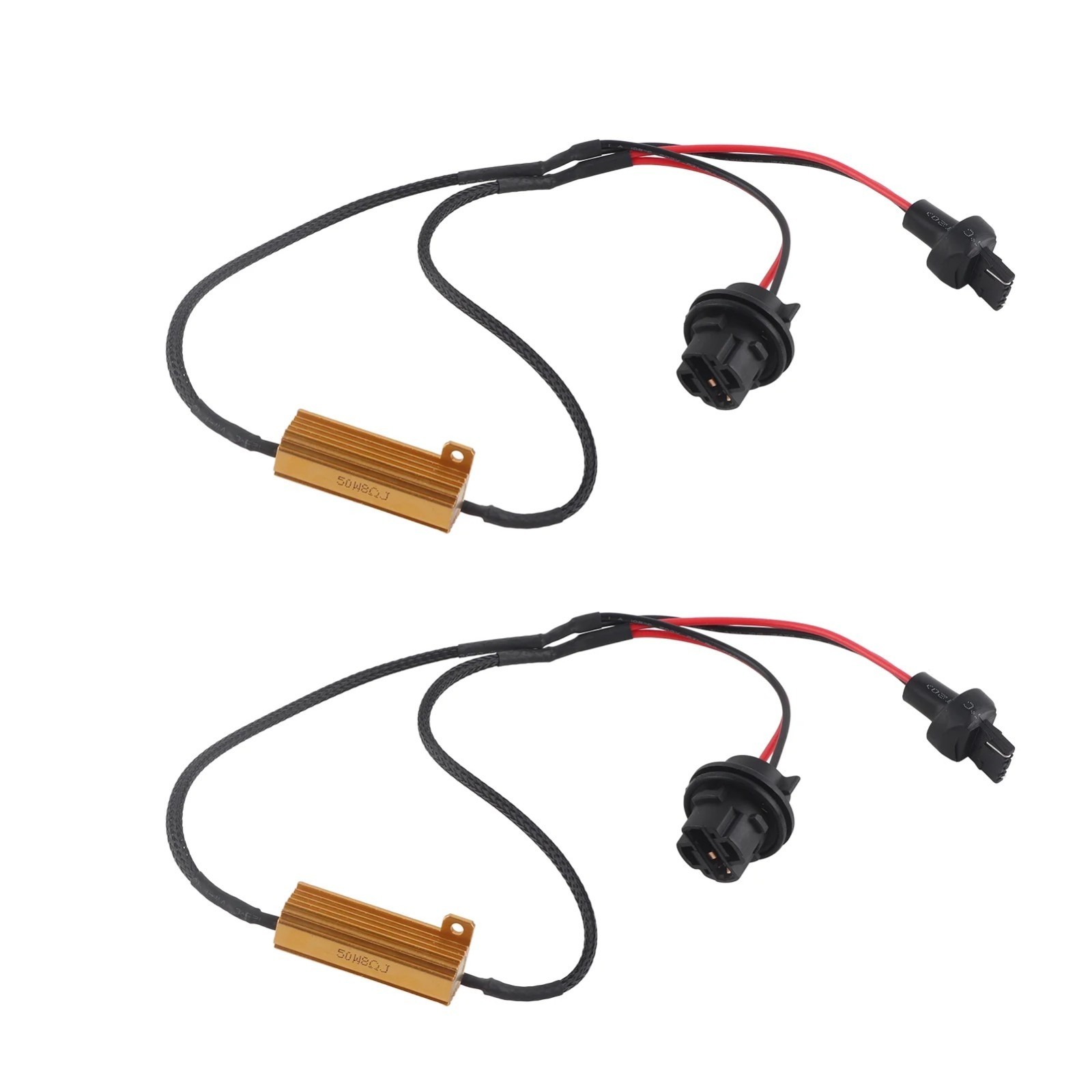 Wire LED Resistor Canceler Error Decoder 7440 Harness DRL Bulb Light Replace