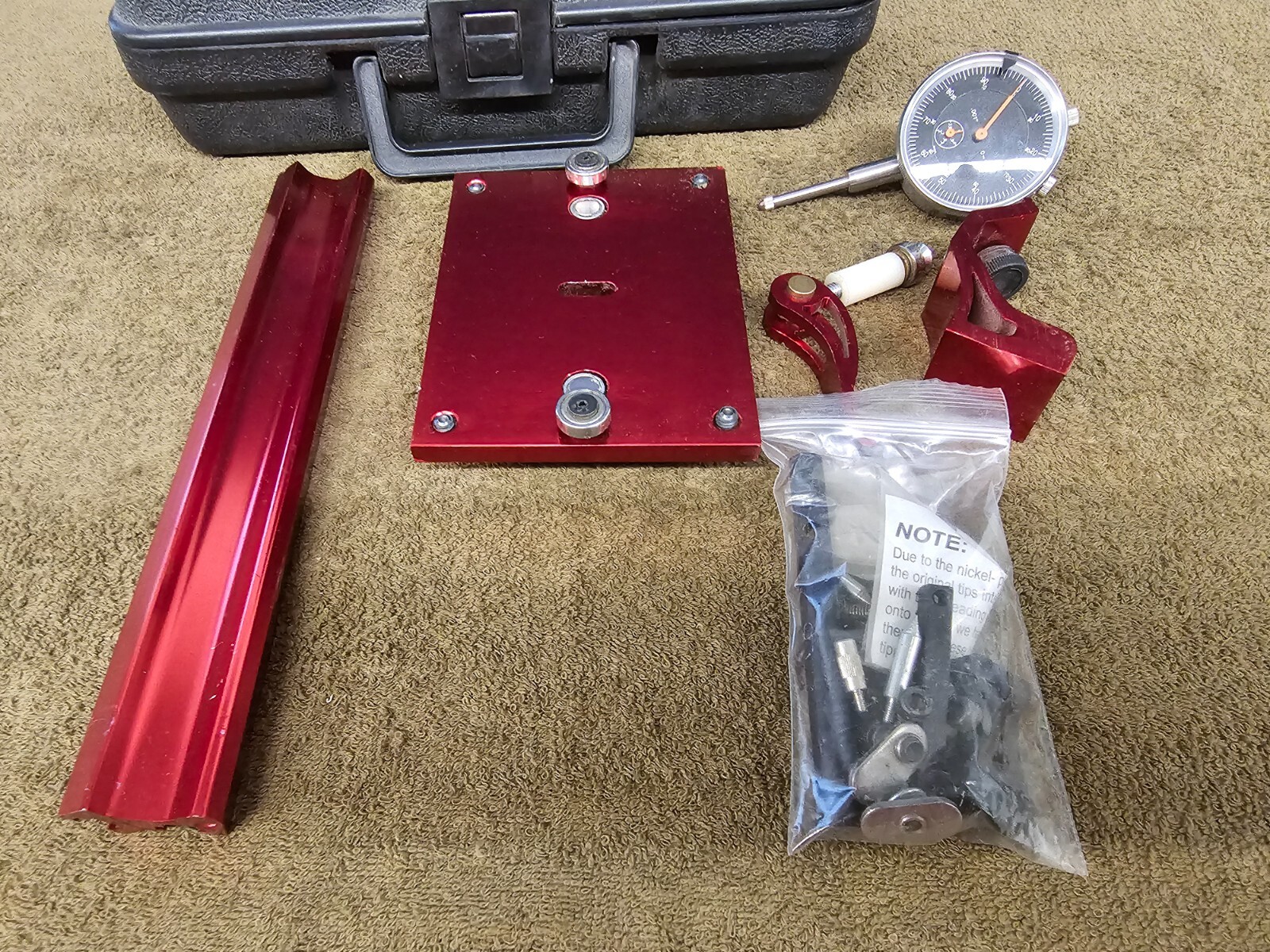0-1" Dial Indicator High Precision .001" Test Manual Machinist Fine Adjust Base