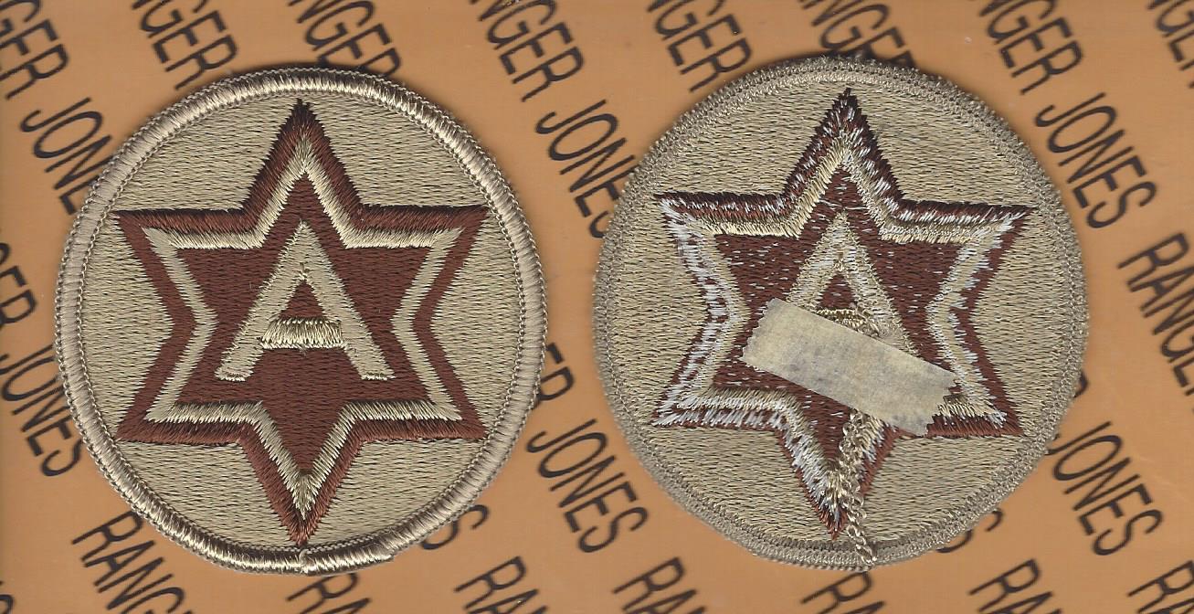USA 6th Army Desert DCU uniform patch m/e
