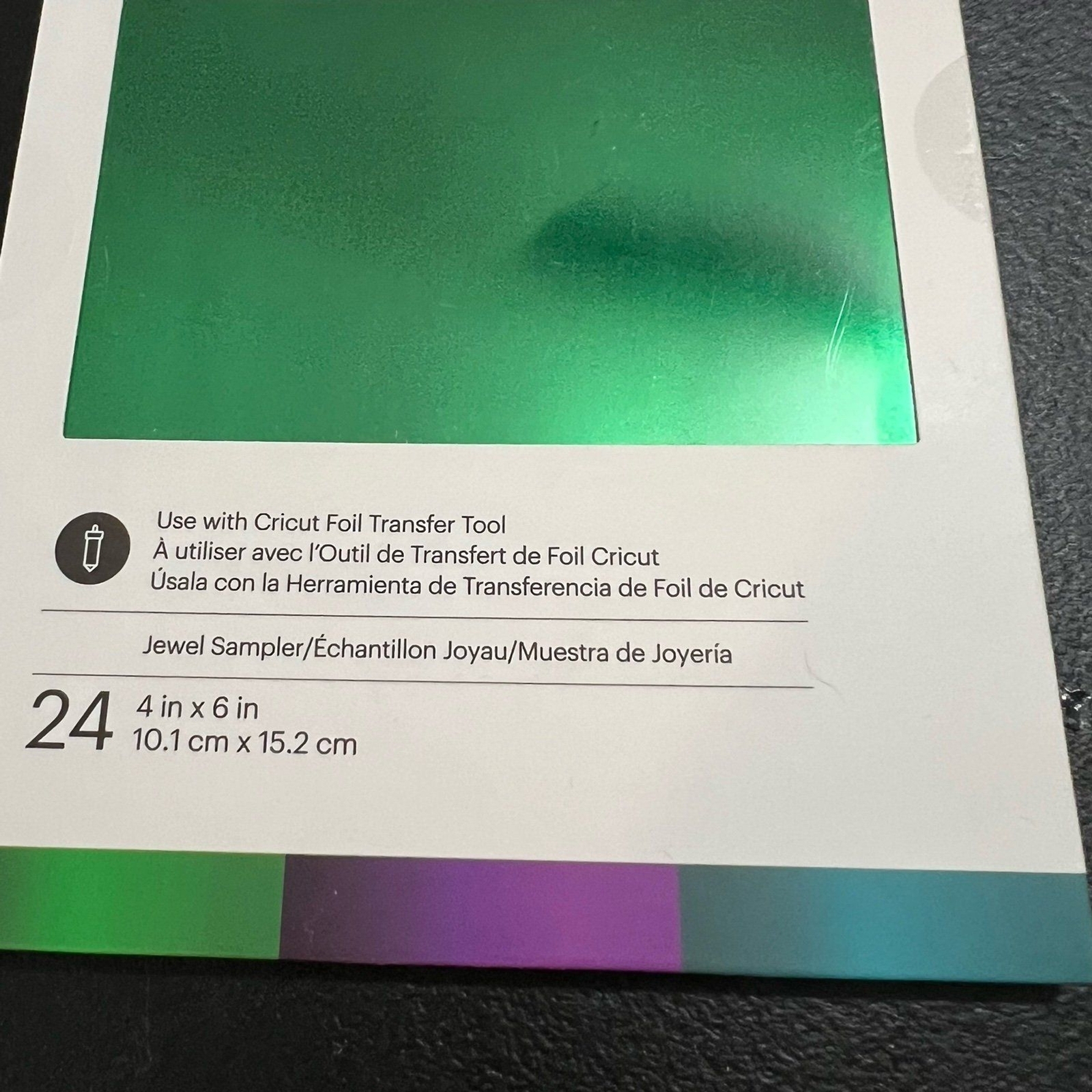 Cricut Metallic Foil Sheets Sampler 4x6 For Use With Cricut Foil Transfer Tool