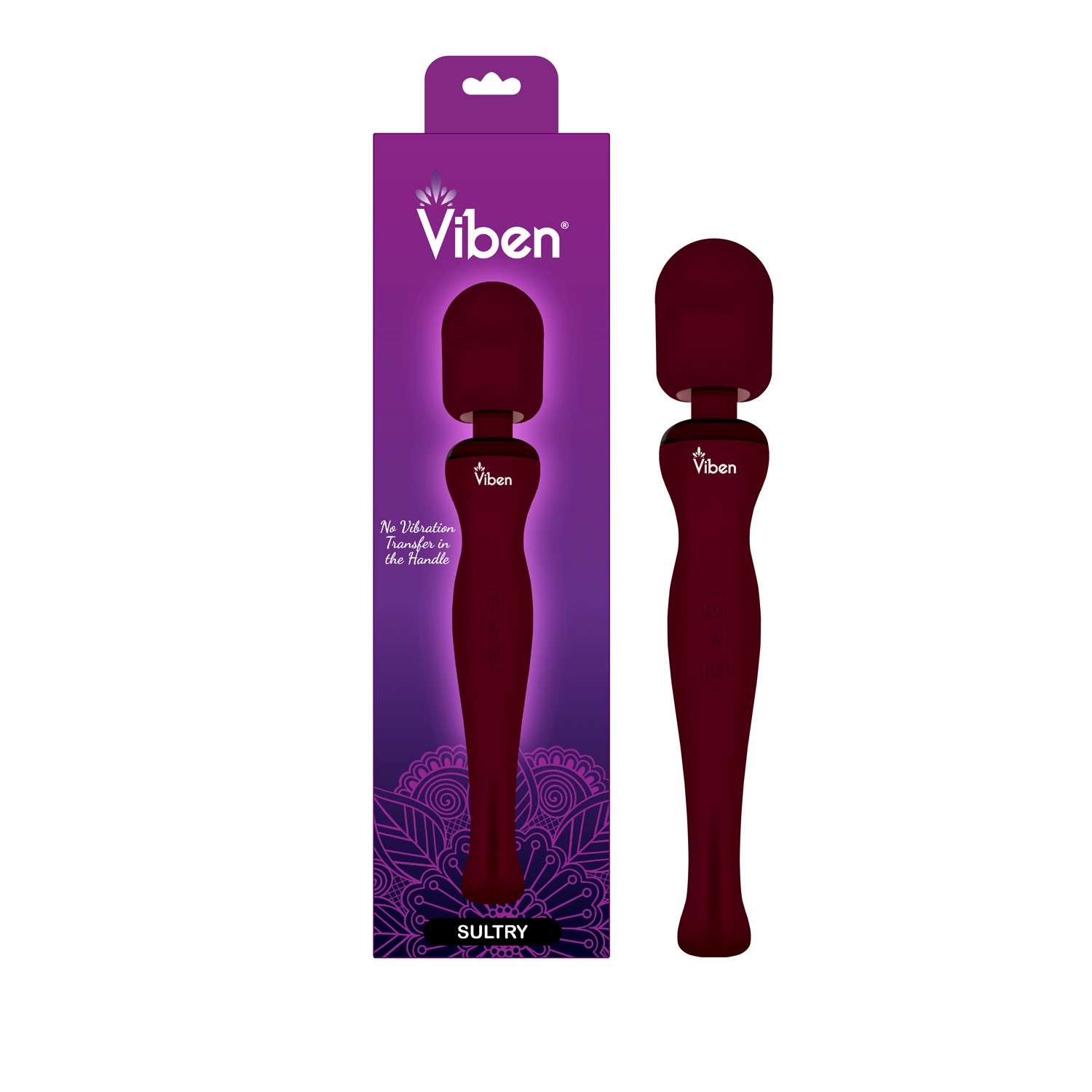 Viben Sultry Handheld Wand Massager Ruby Clitoral Body Massager