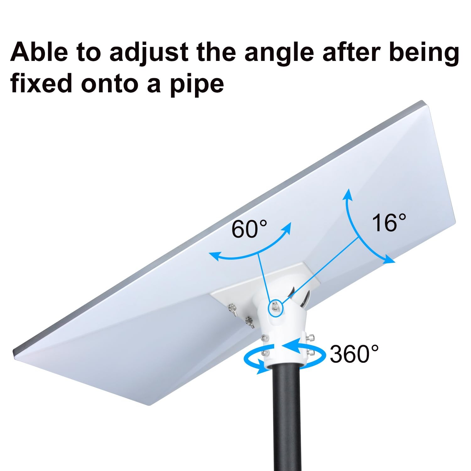 Pipe Adapter Pole Mount for Starlink Standard 4/4X/Gen3, Adjustable Pole Mount..