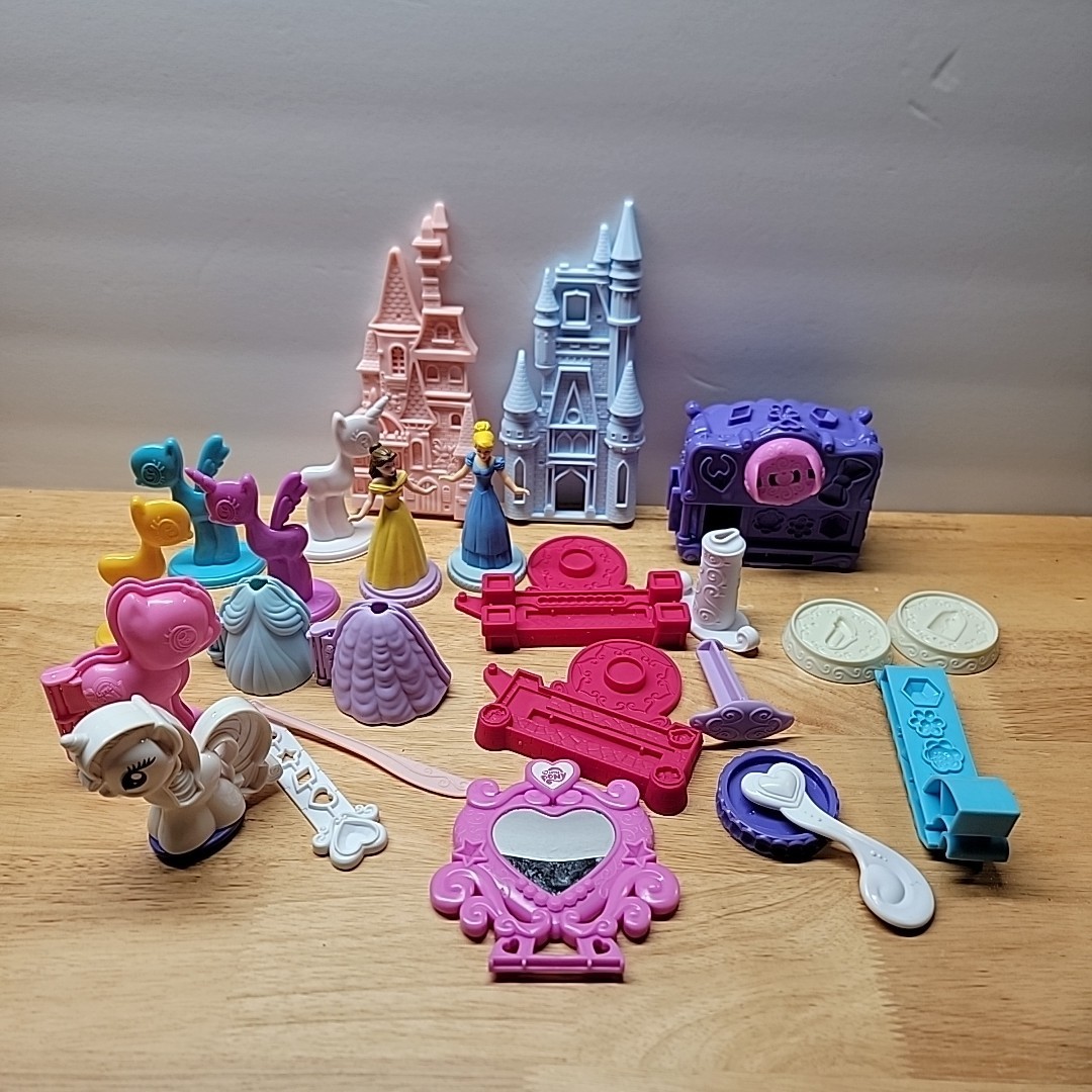 Disney Princess Play-Doh Stampers Press Mold Cinderella Belle Little Pony