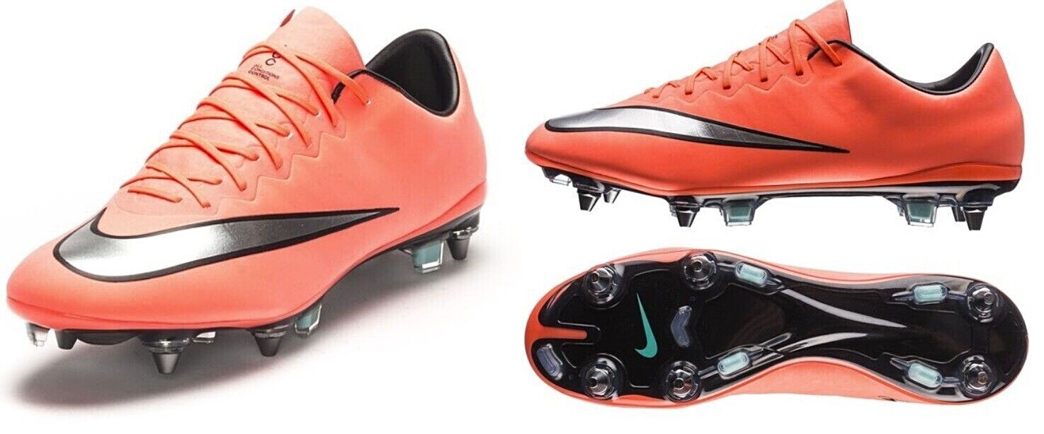 Nike Mercurial Vapor X SG PRO ACC Mango Wolf Pack Soccer Cleats Shoes Men 648555