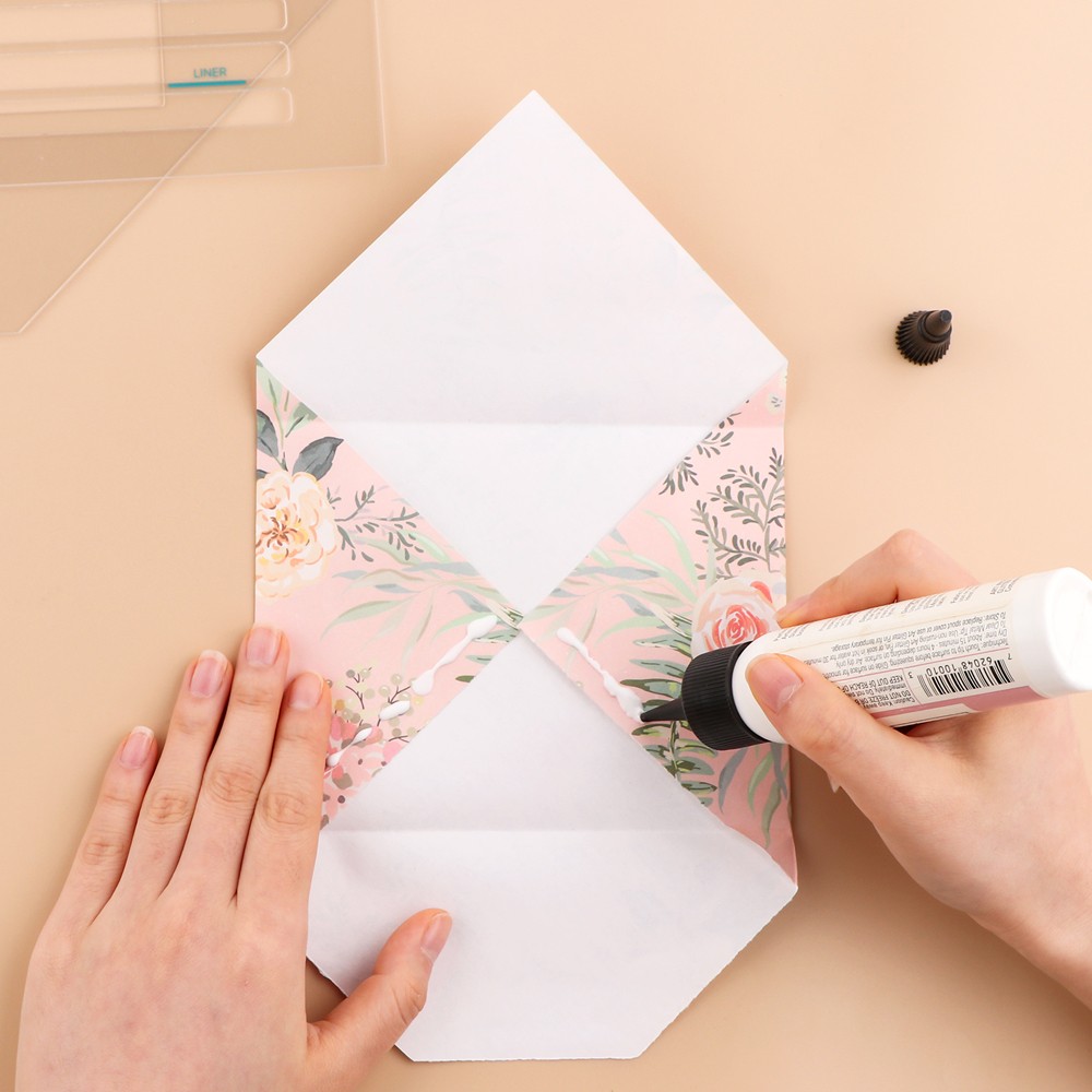 17pcs/Set Envelope Tear Templates Envelope Maker Guide DIY Scrapbooking Tool Kit