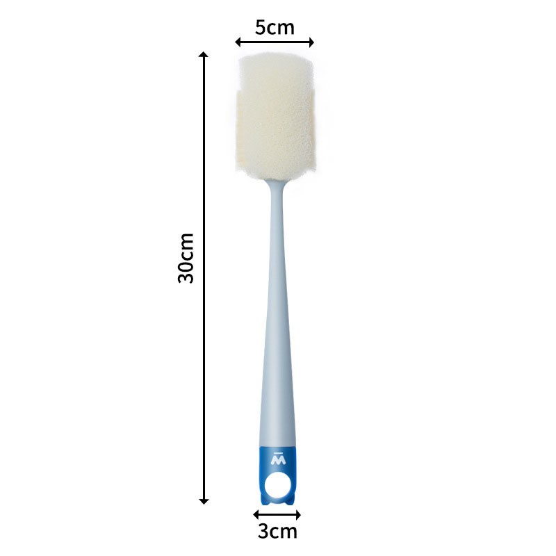 Long Handle Cup Brush Sponge Bottle Cleaner Scrubber for Mugs & Glasses