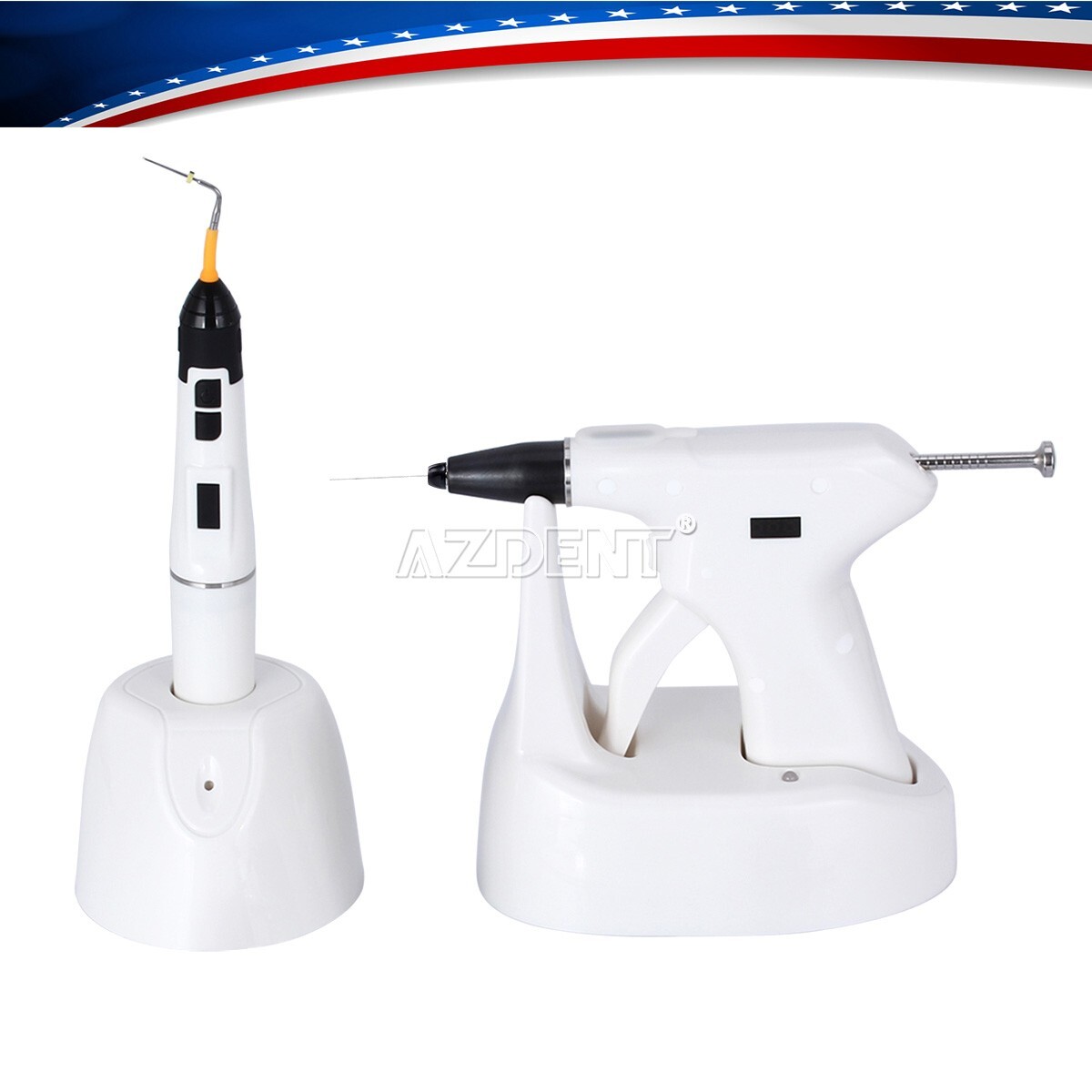 Dental Wireless Obturation System Endo Gutta Percha Heated Gun &Pen &F FM M Tips