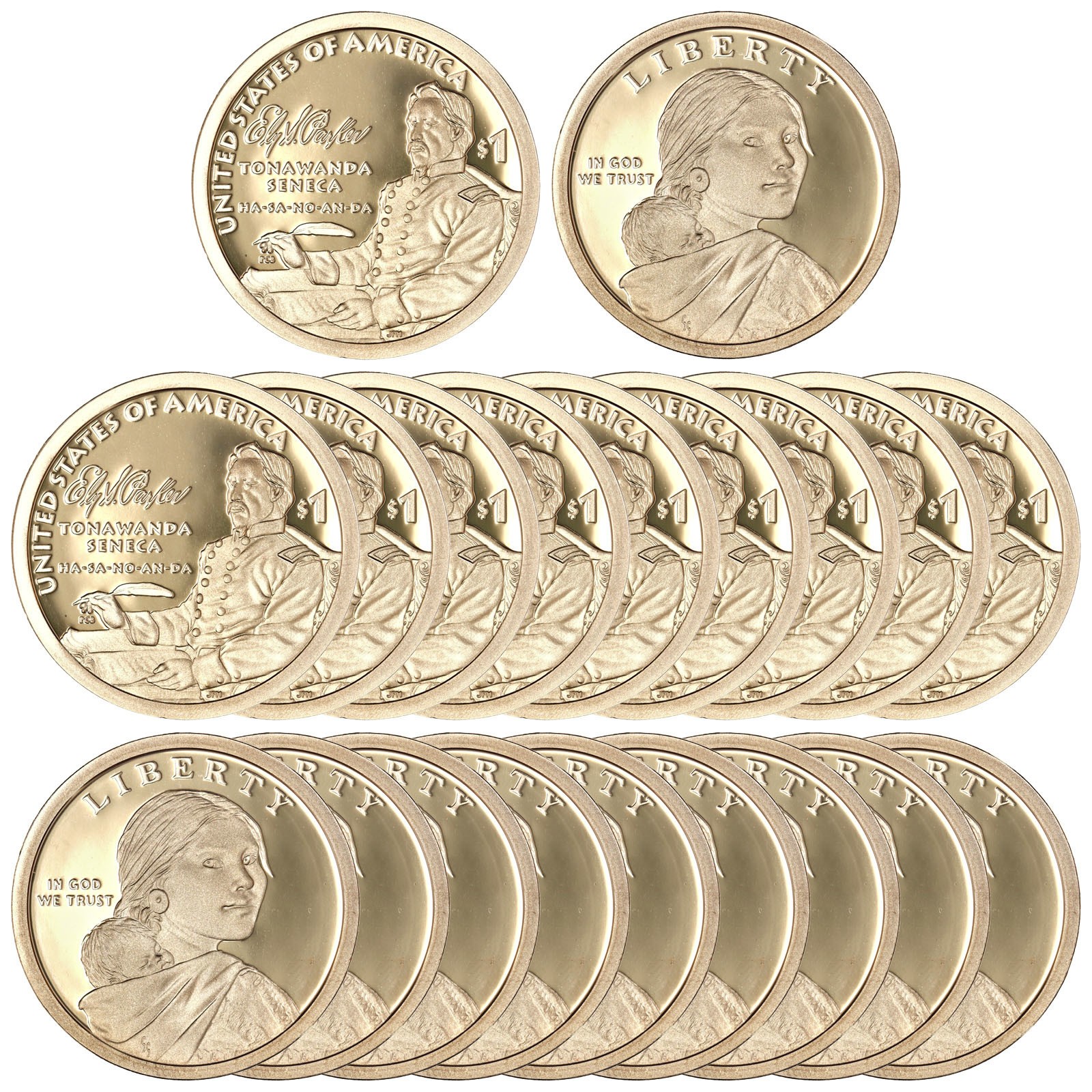 2022 S Native American Sacagawea Gem DCam Proof 20 Coin Roll