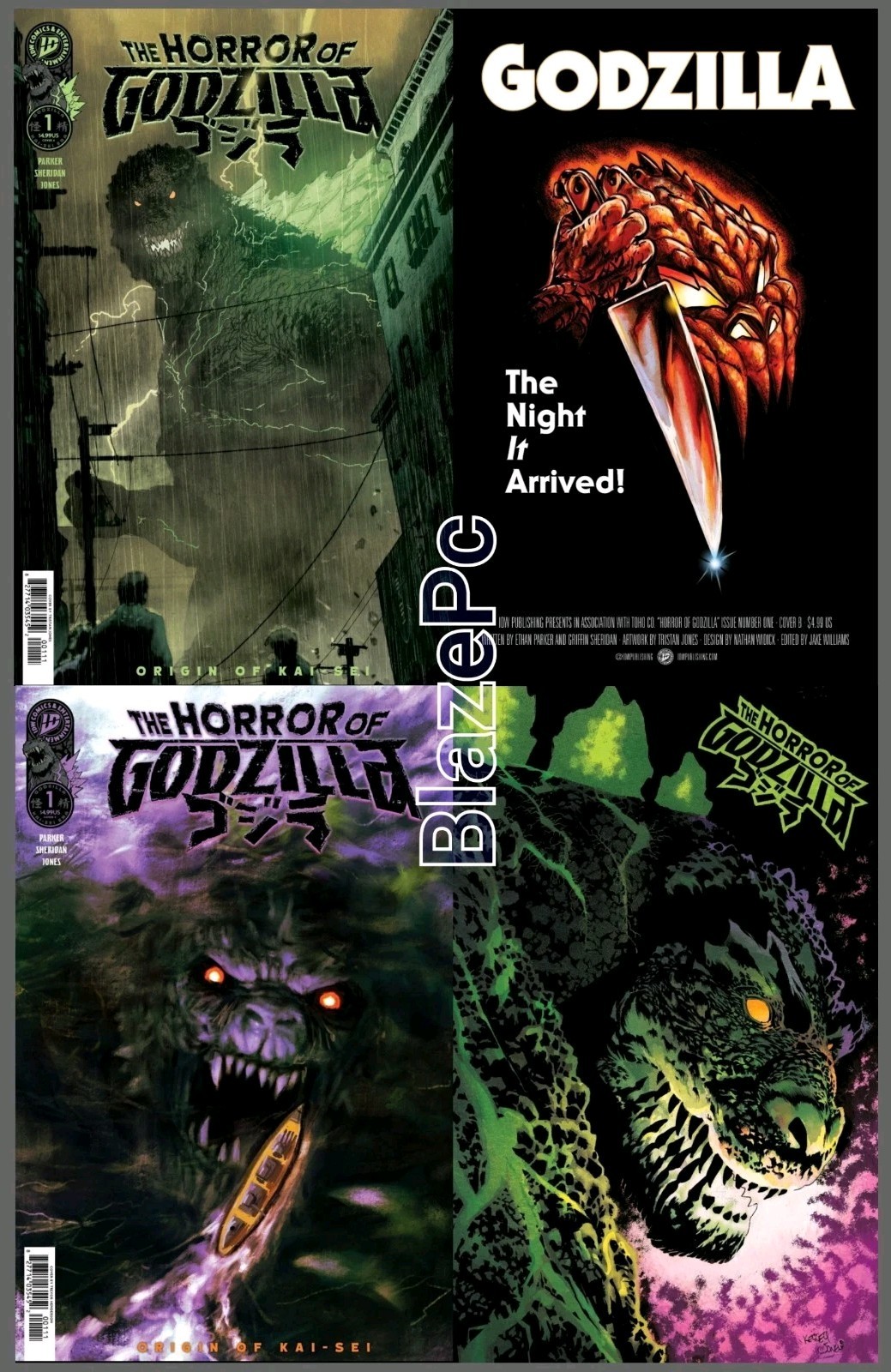 The Horror of Godzilla #1 Cover A B C D Variant Set Option IDW 2026 NM
